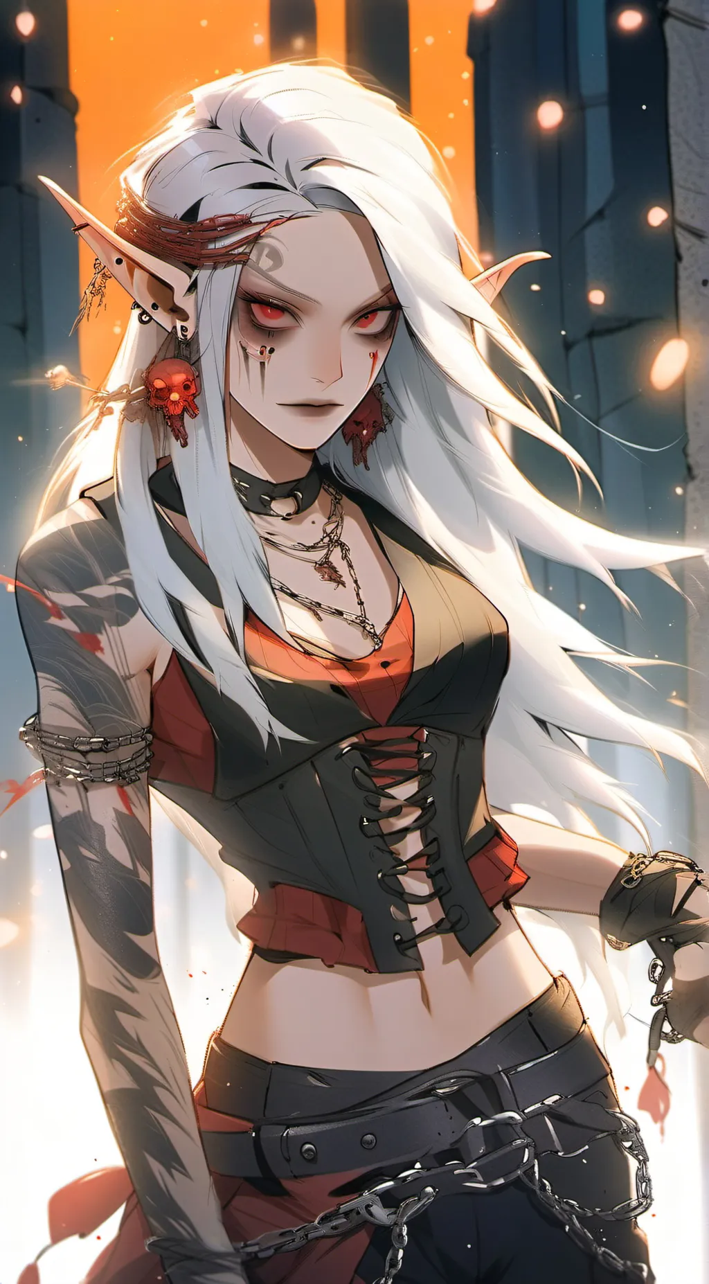 ai character: sin background