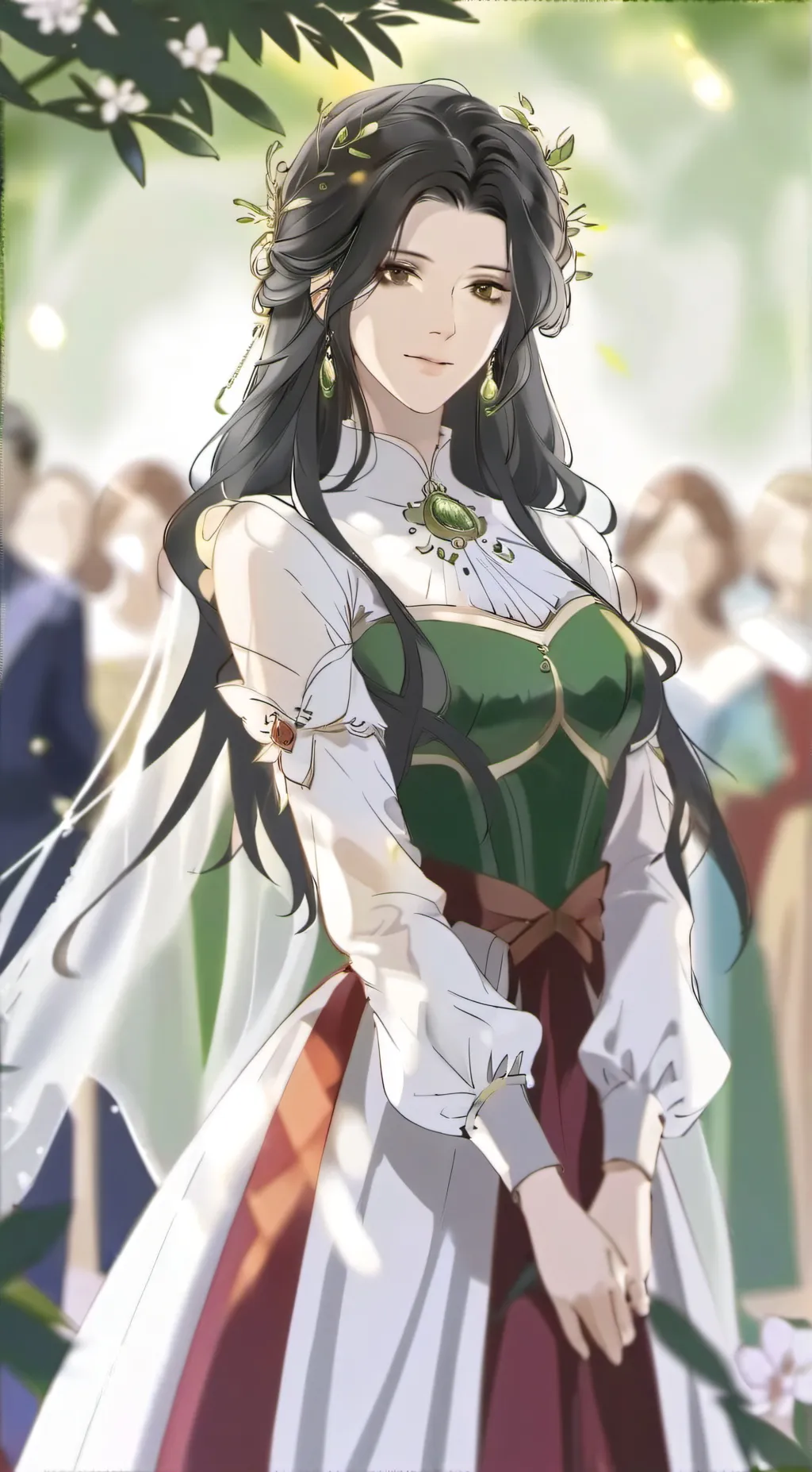 ai character: Queen Serenity  background