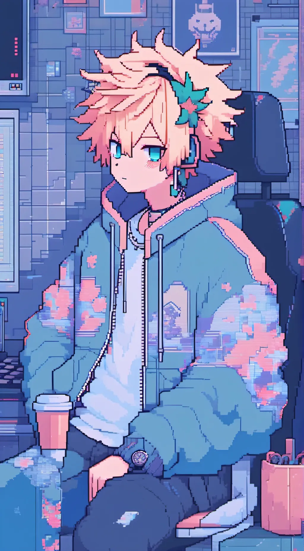 ai character:  bakug gaming background
