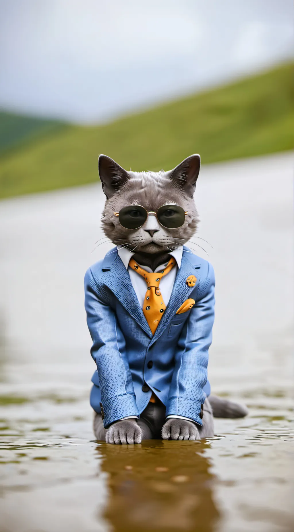 ai character: Slim background