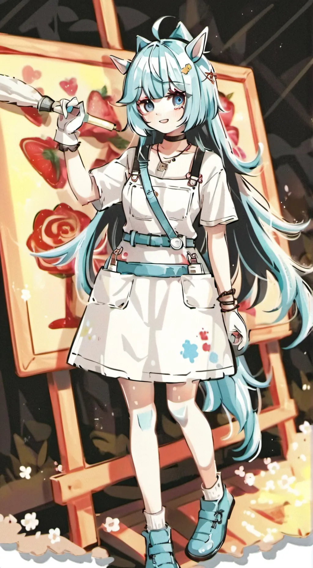 ai character: CraftyCorn background