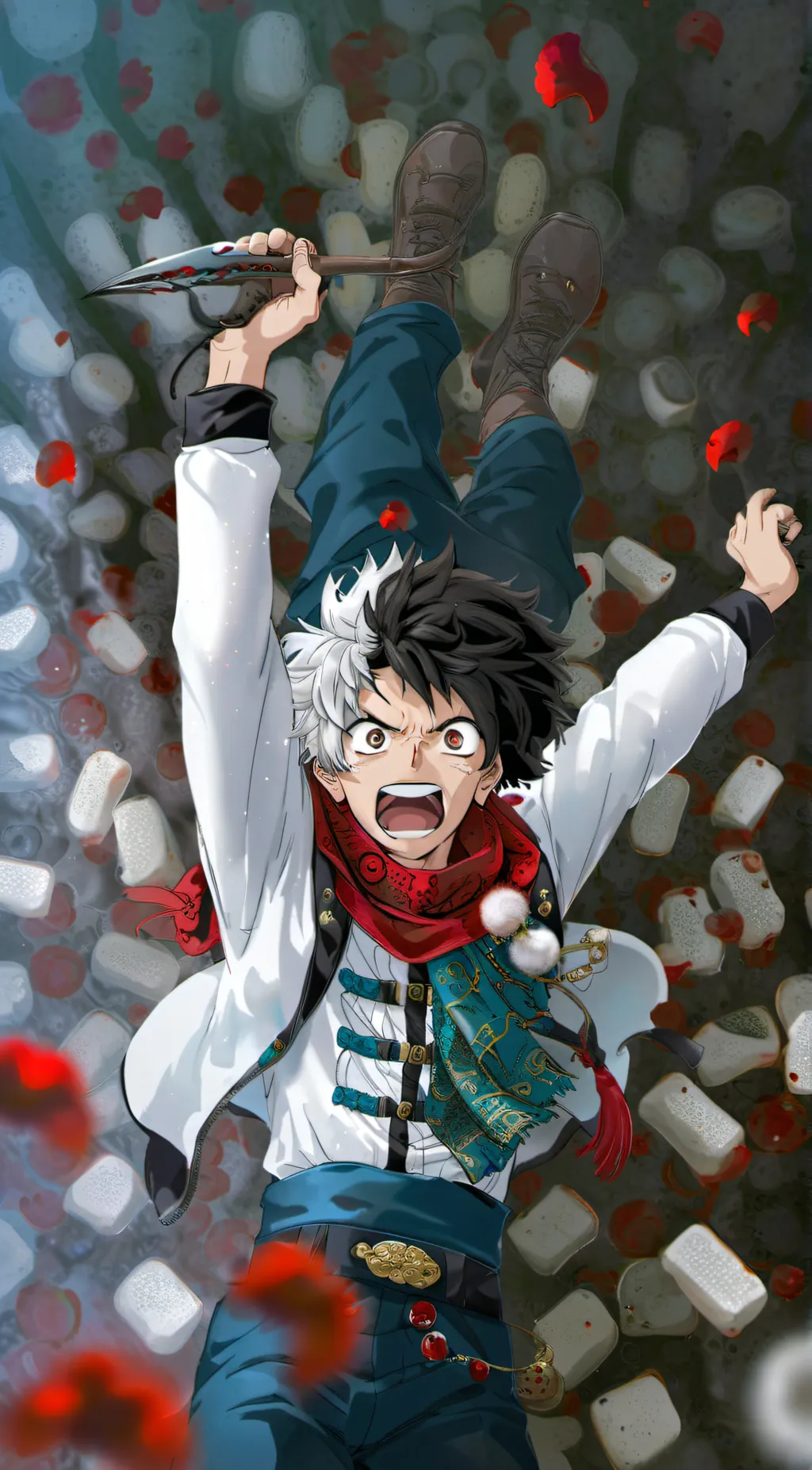ai character: mha meets amd con. background