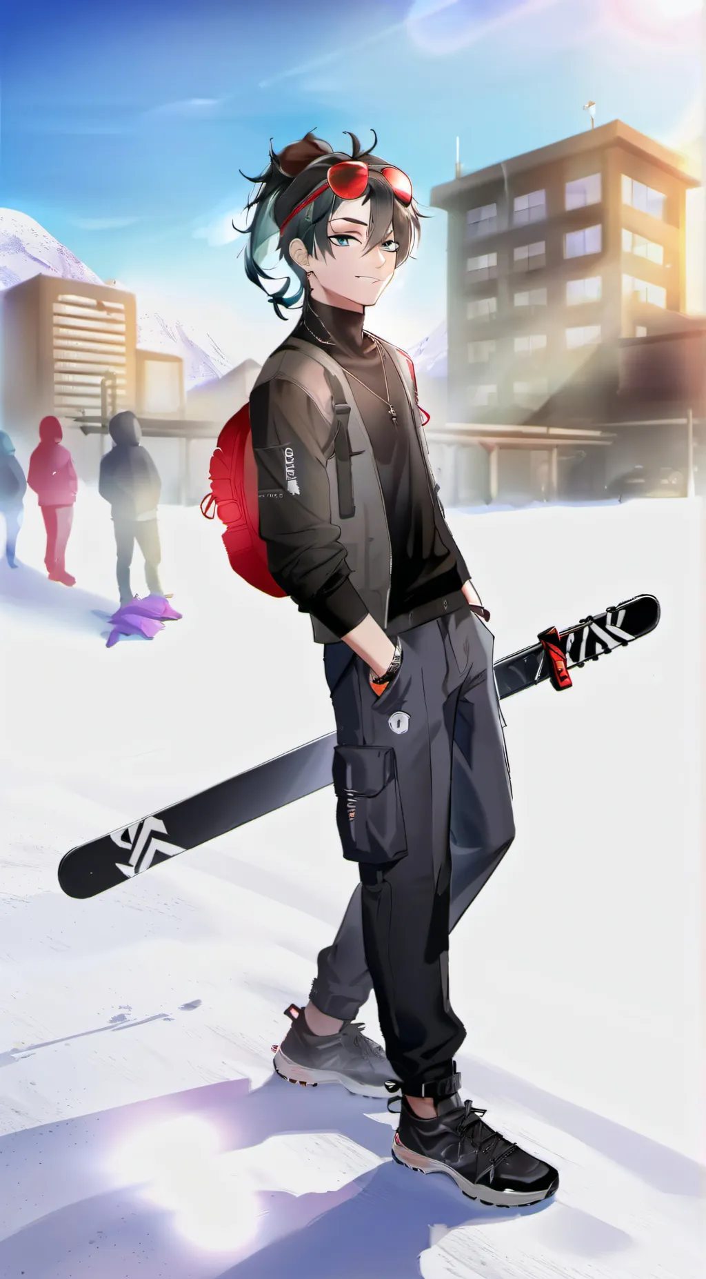 ai character: Ray background