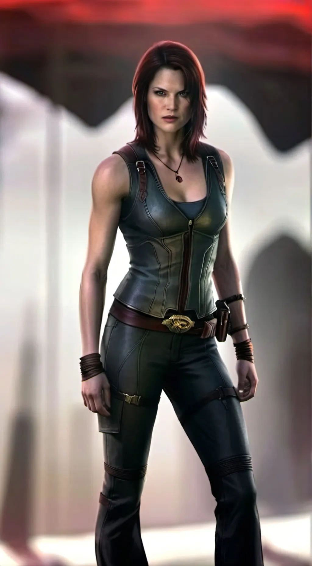 ai character: Claire Redfield  background