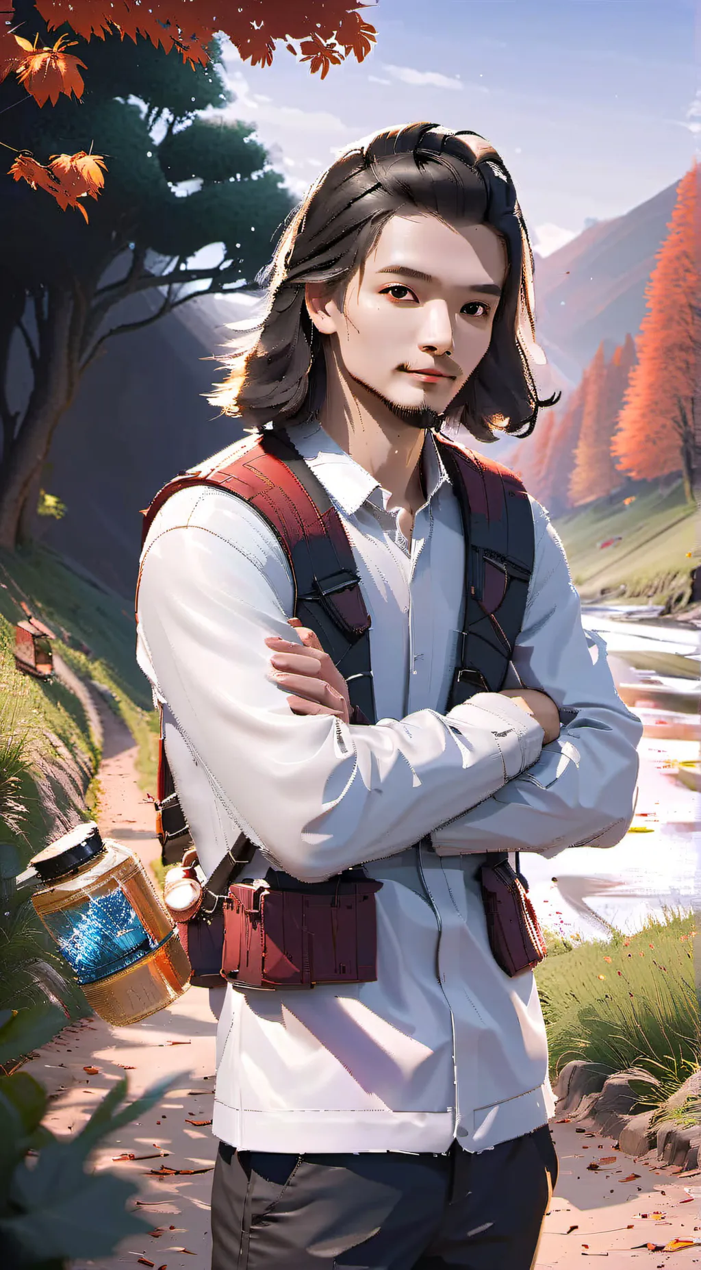 ai character: Daniel  background