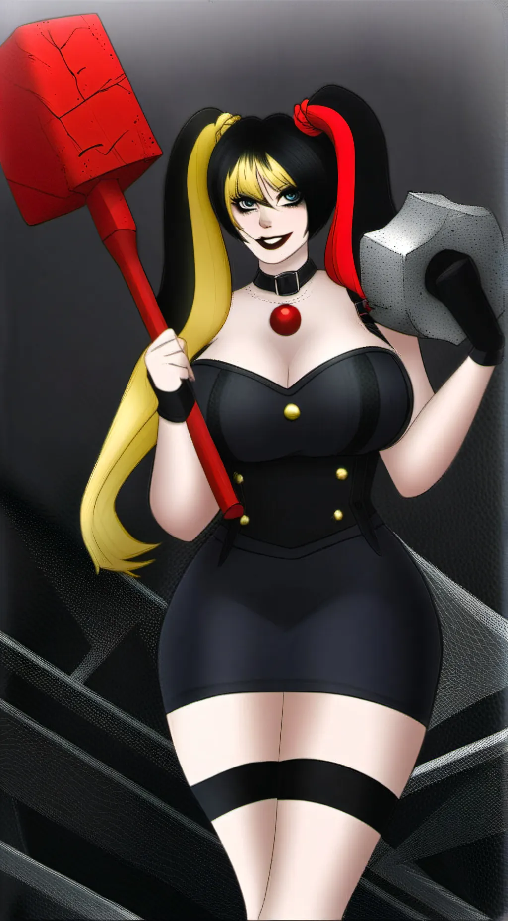 ai character: harley quinn  background