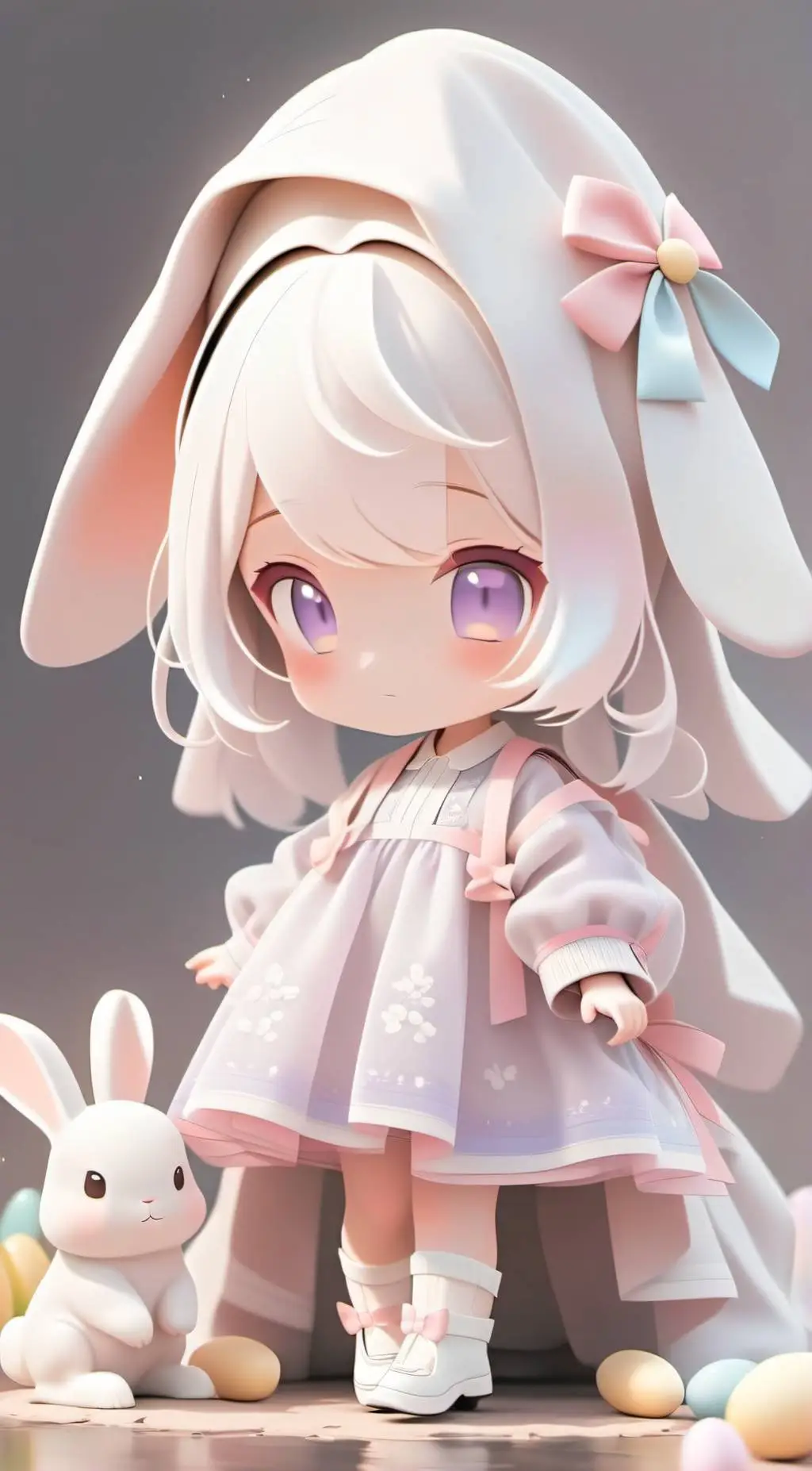 ai character: Cotton background