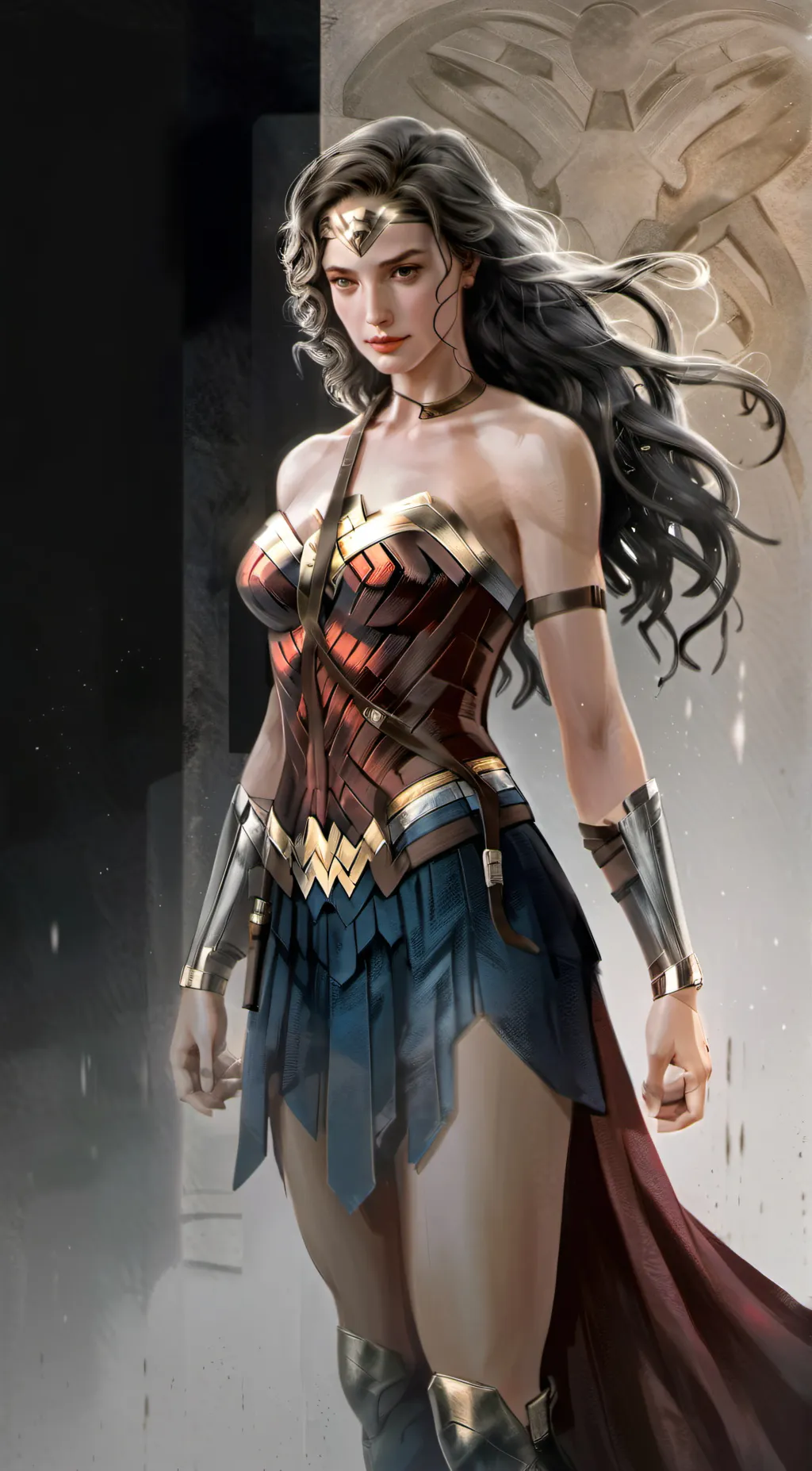 ai character: Wonder Woman background