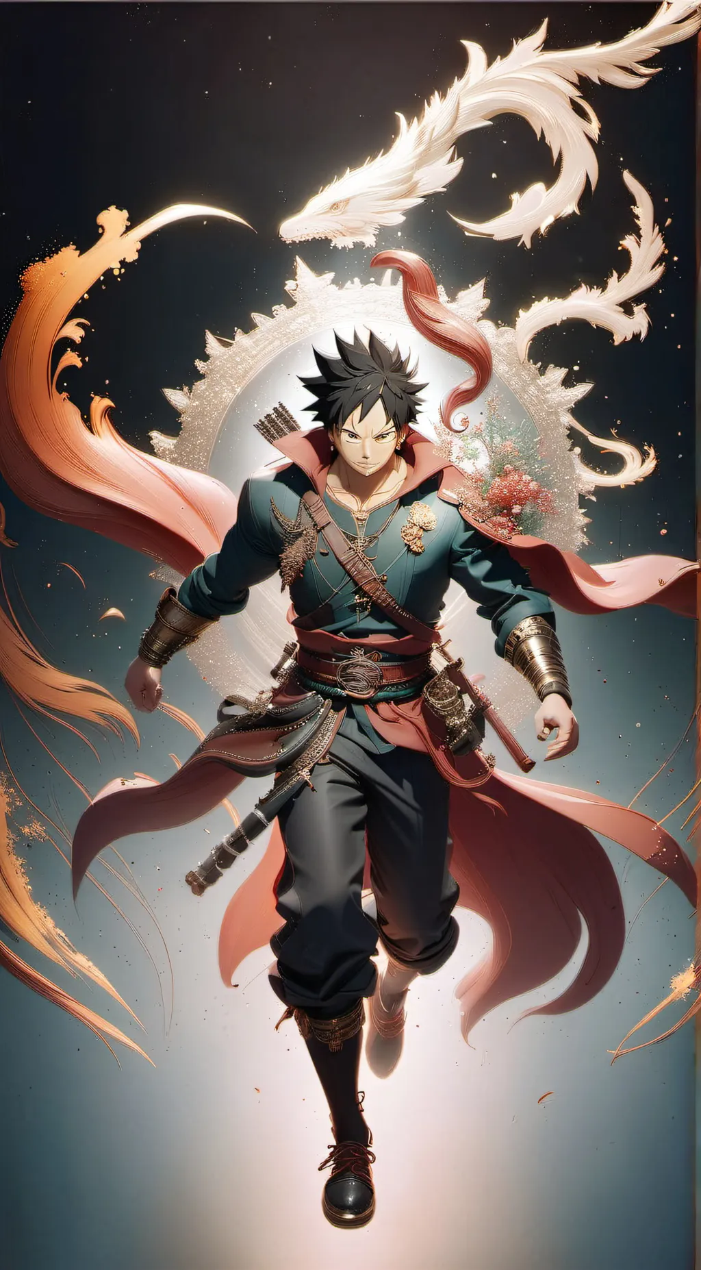 ai character: Luffy background