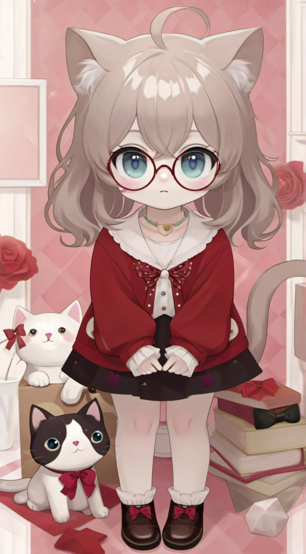 ai character: Cat family  background