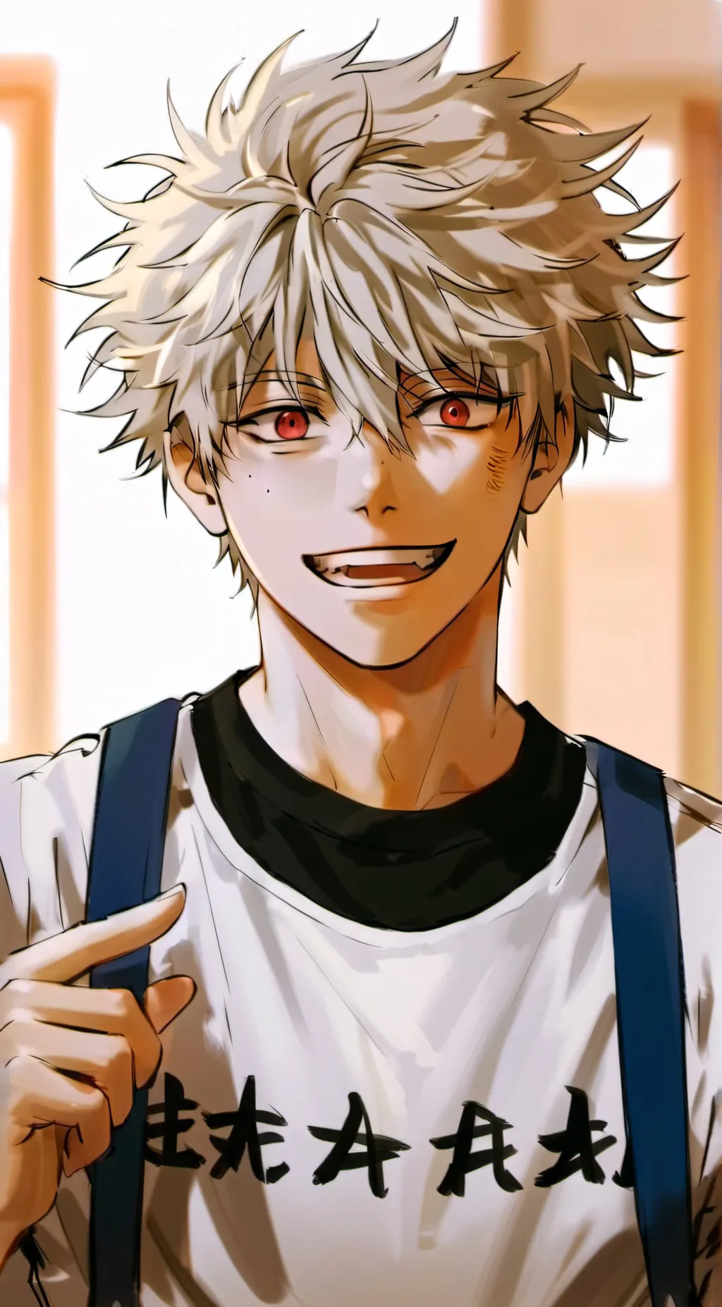 ai character: MHA School Life background