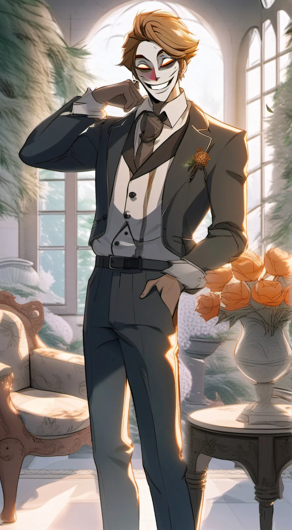 ai character: Lucifer background