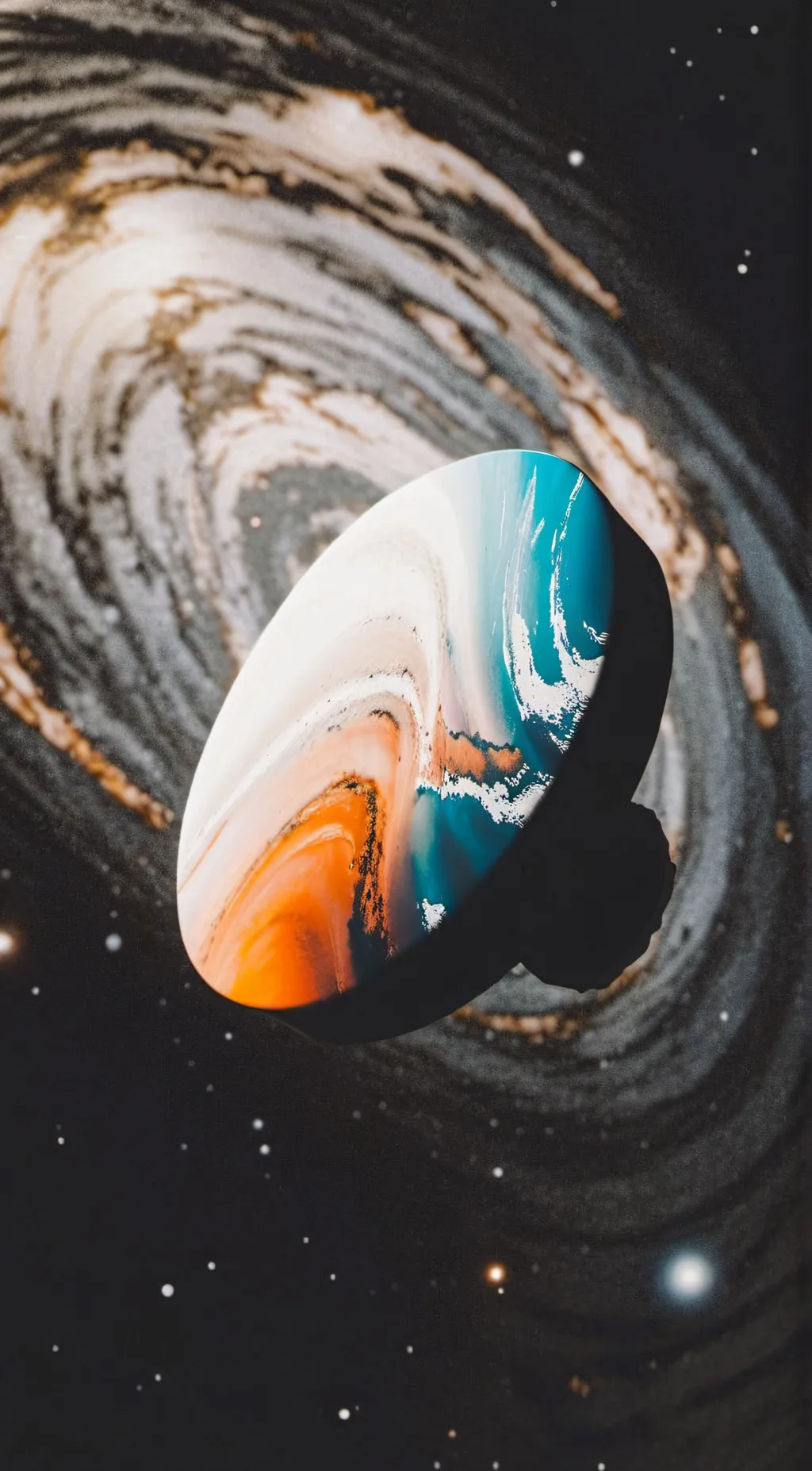 ai character: Helix Nebula background