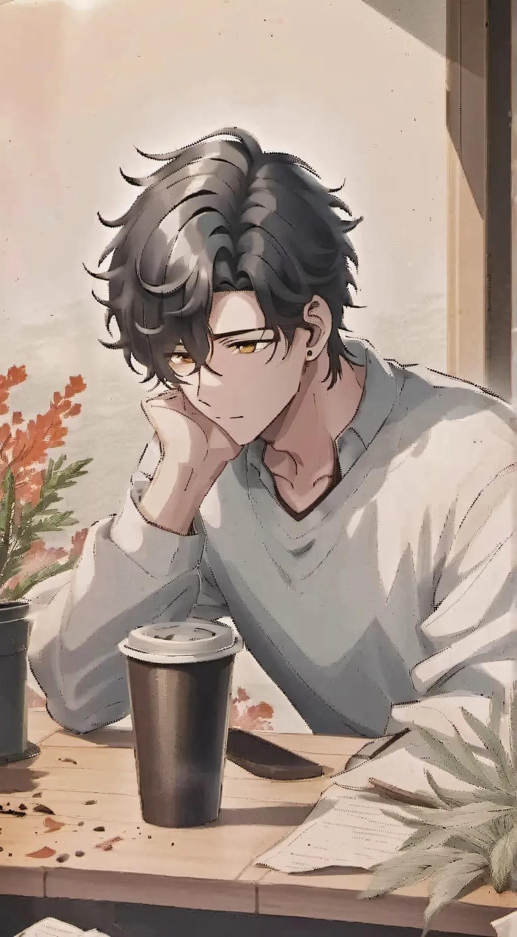 ai character: Kyo background