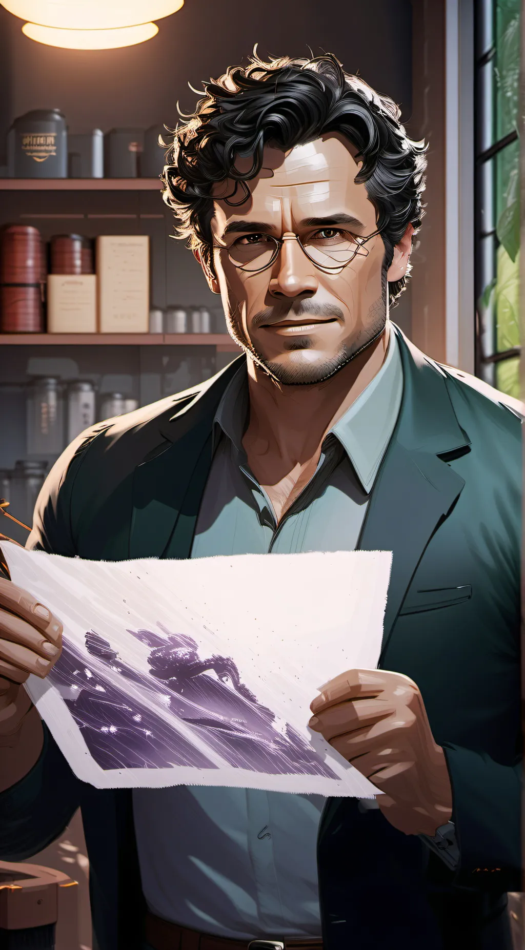 ai character: Bruce Banner background