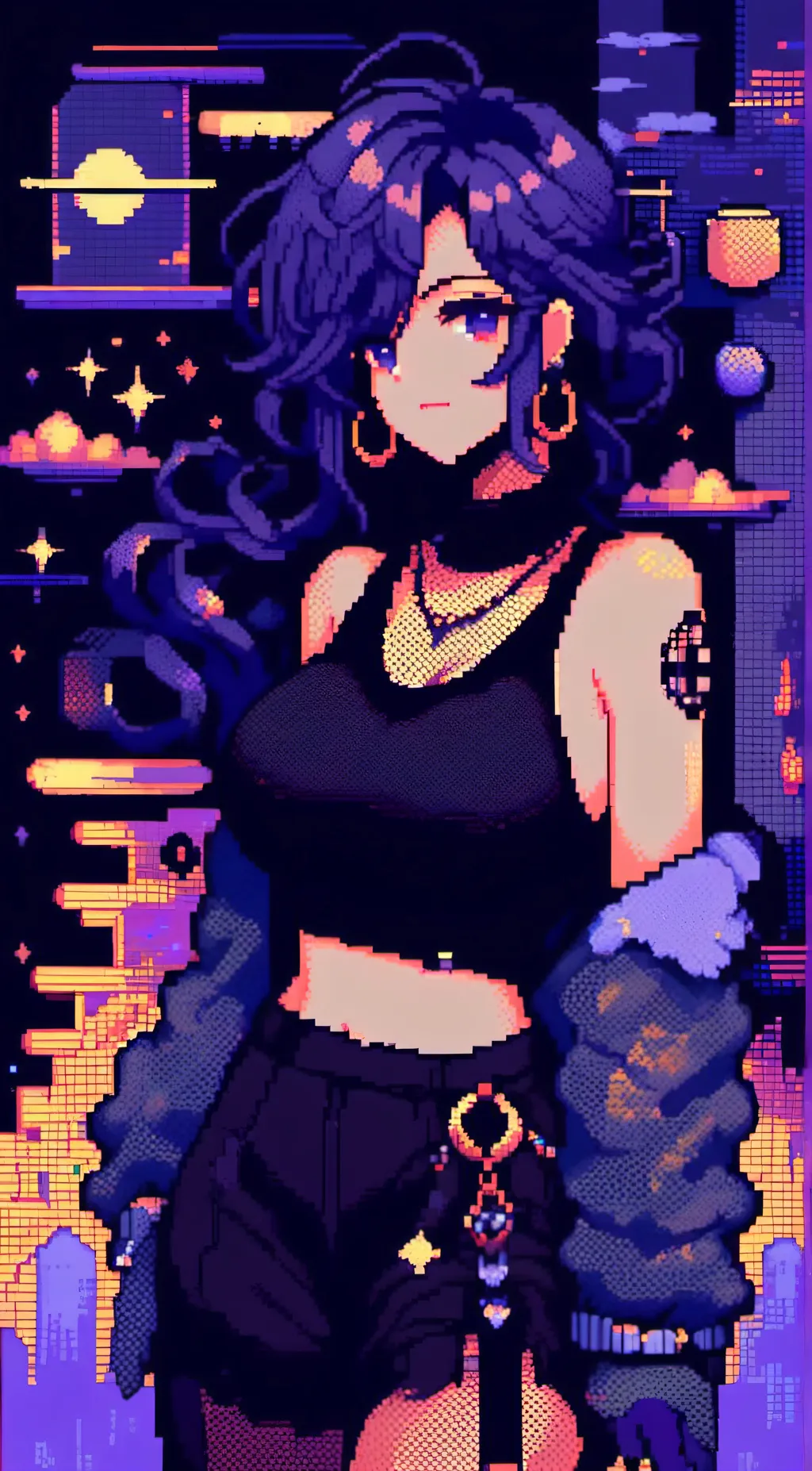 ai character: Amy  background