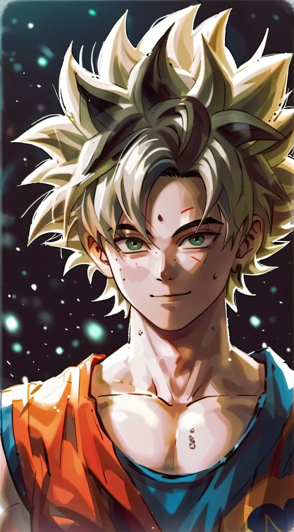 ai character: super wath goku background
