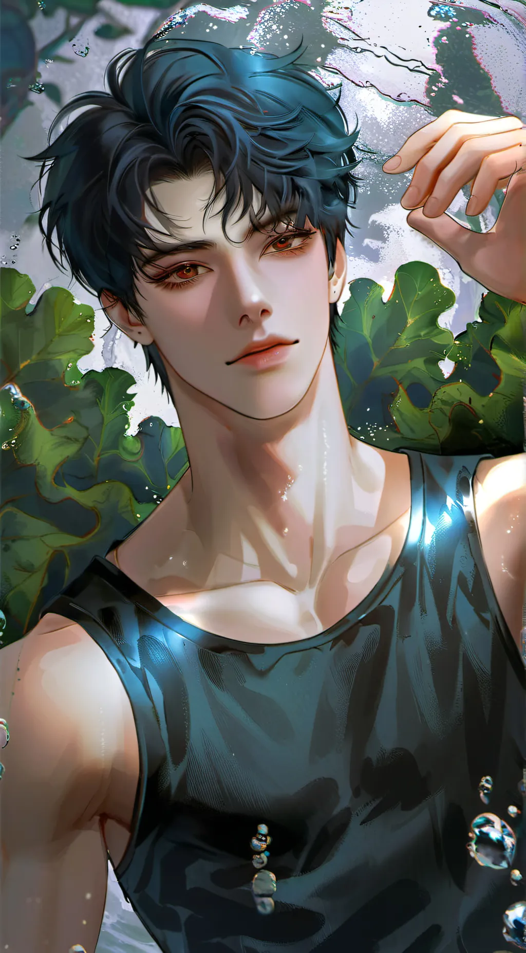 ai character: Kale background