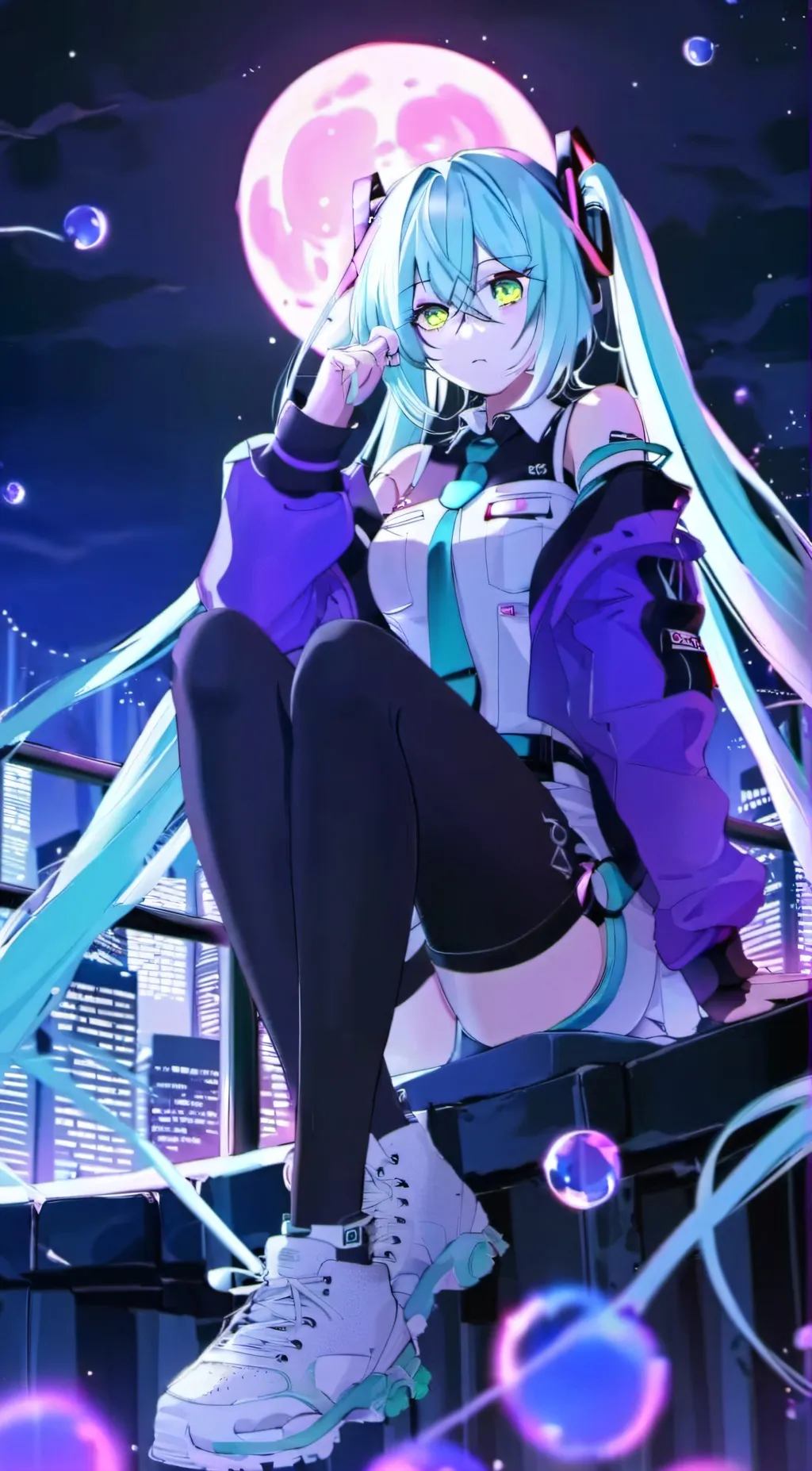 ai character: Hatsune Miku background