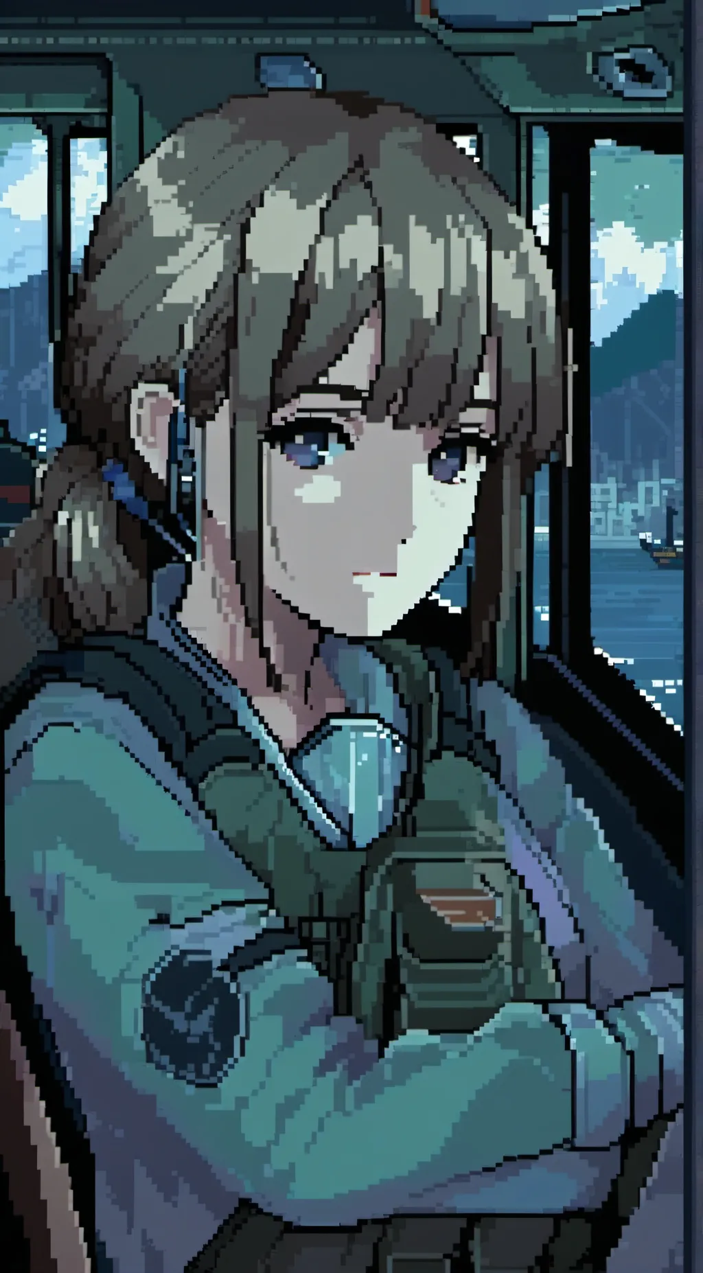 ai character: Boat girl background