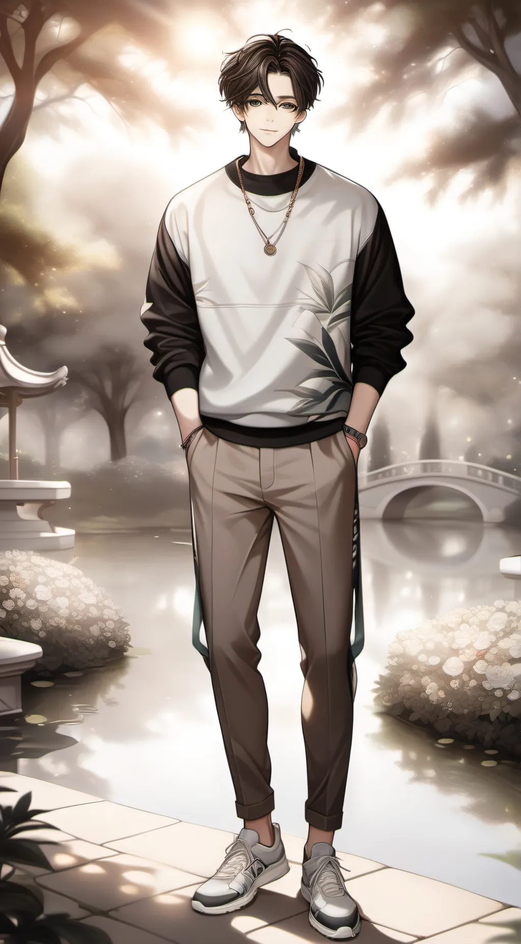 ai character: ASH background