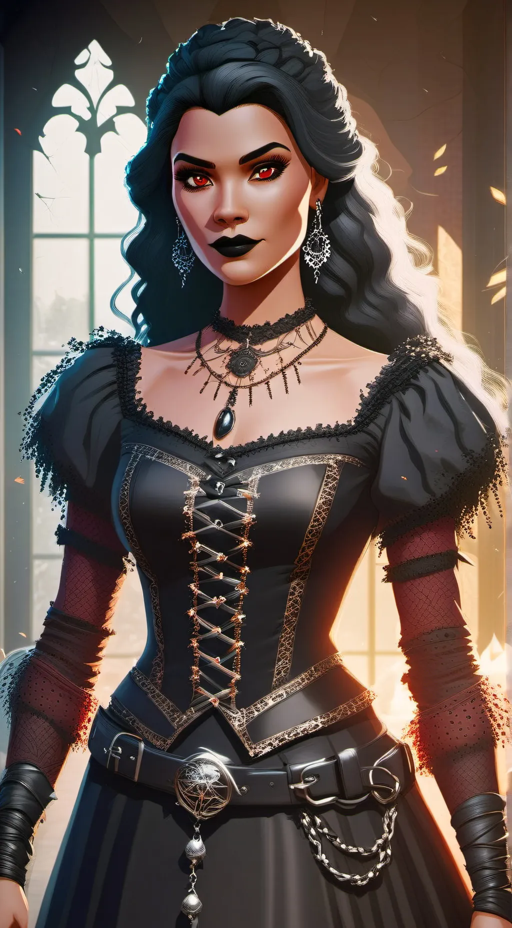 ai character: Kiana - Vamp Queen background