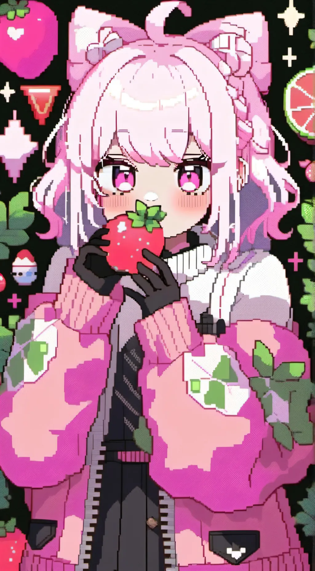 ai character: Pink [Scientist] background