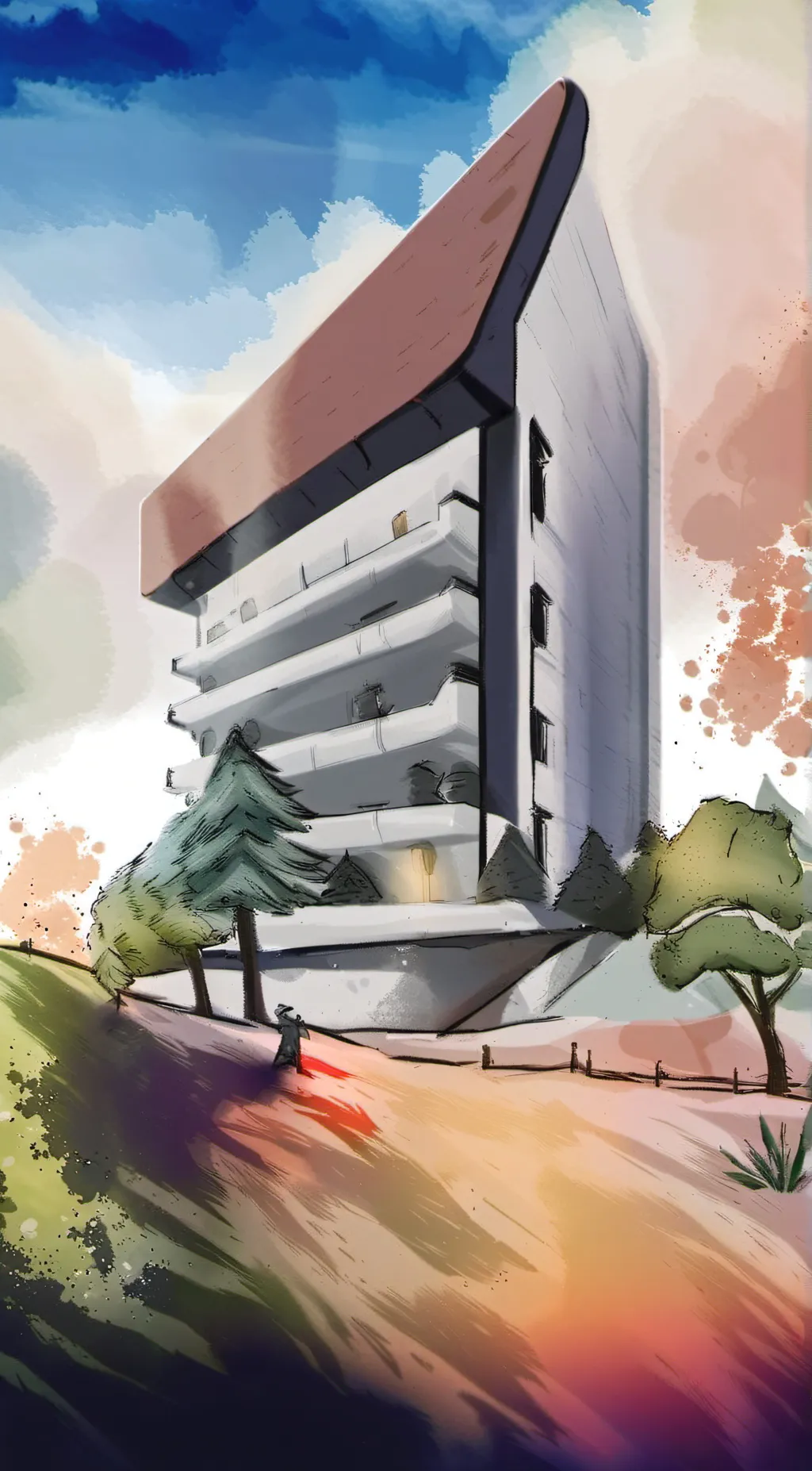 ai character: gacha heat high background