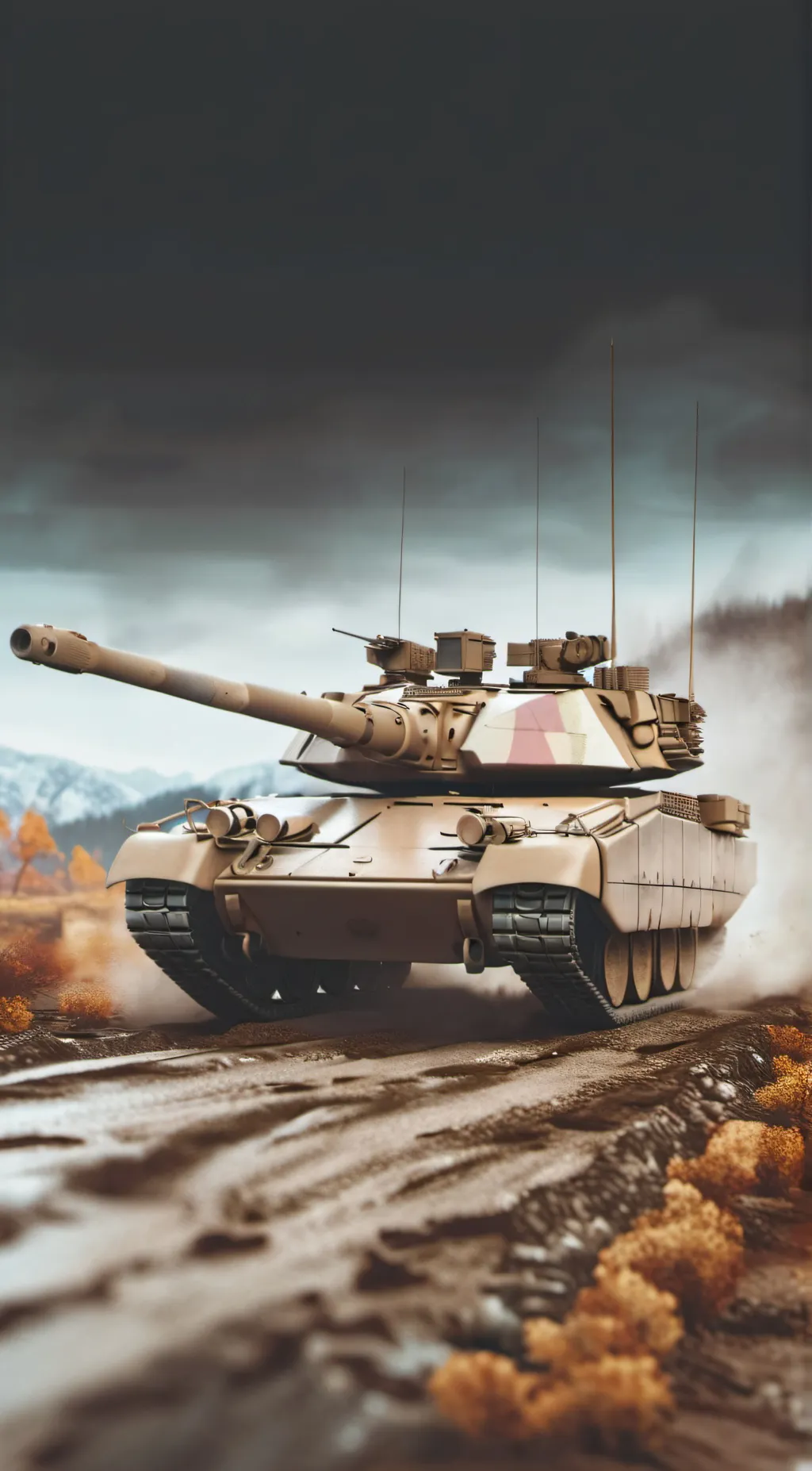 ai character: M1 ABRAMS background