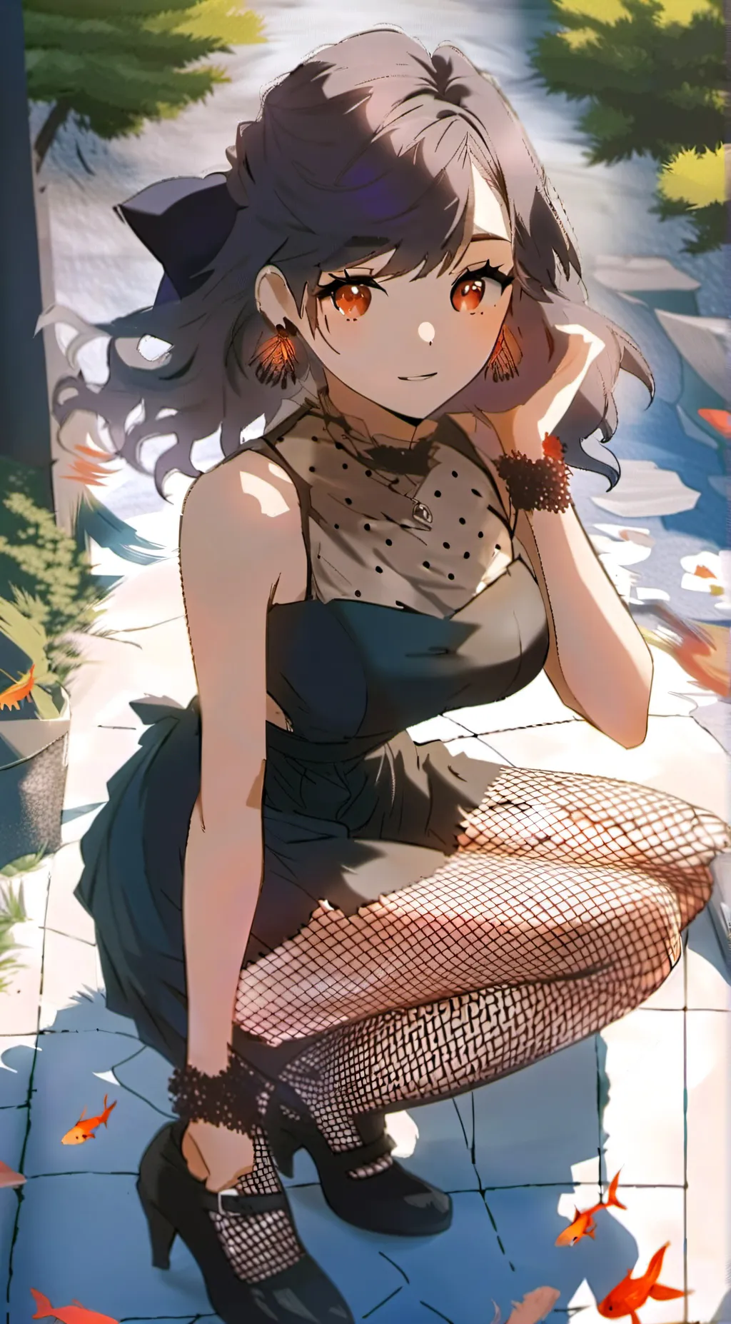 ai character: Mysterious girl background