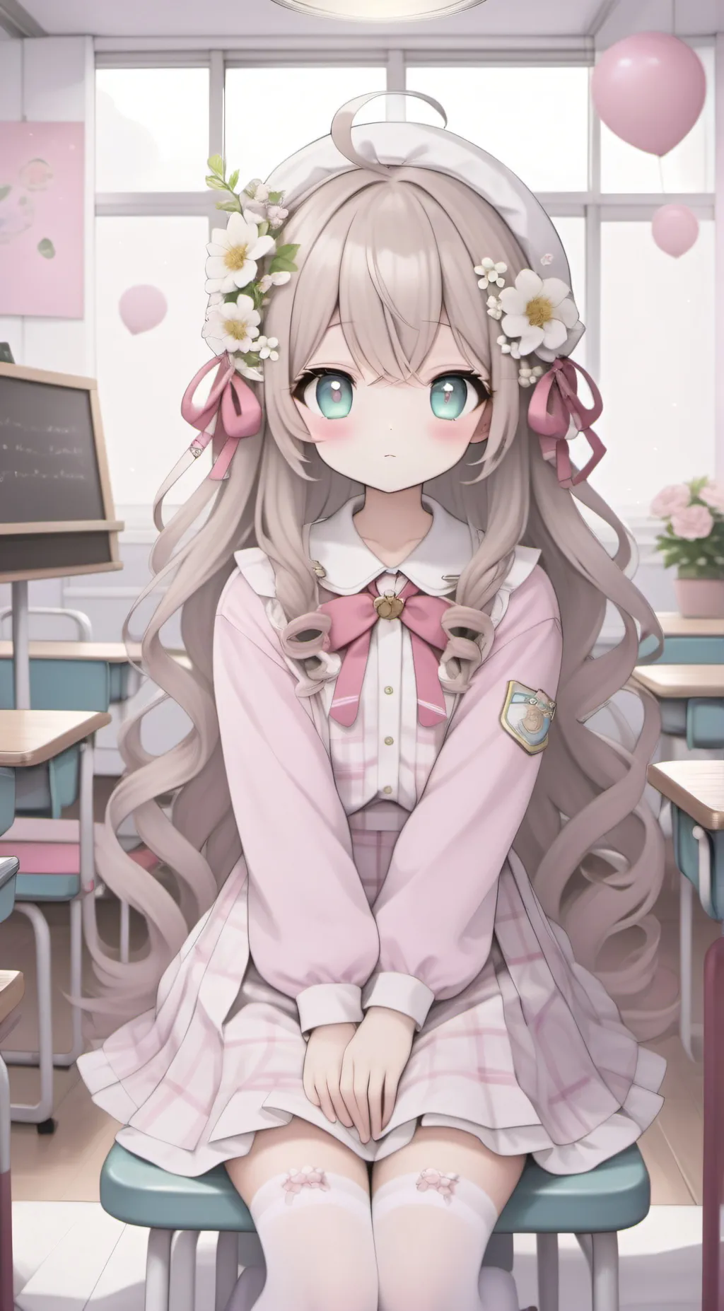 ai character: The school escape background