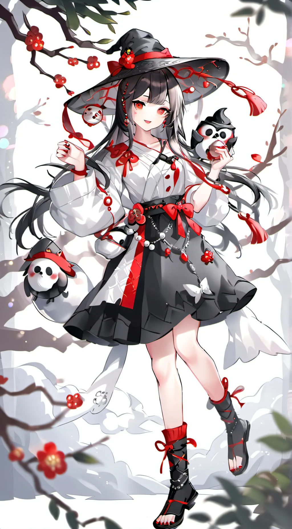 ai character: Winter  background