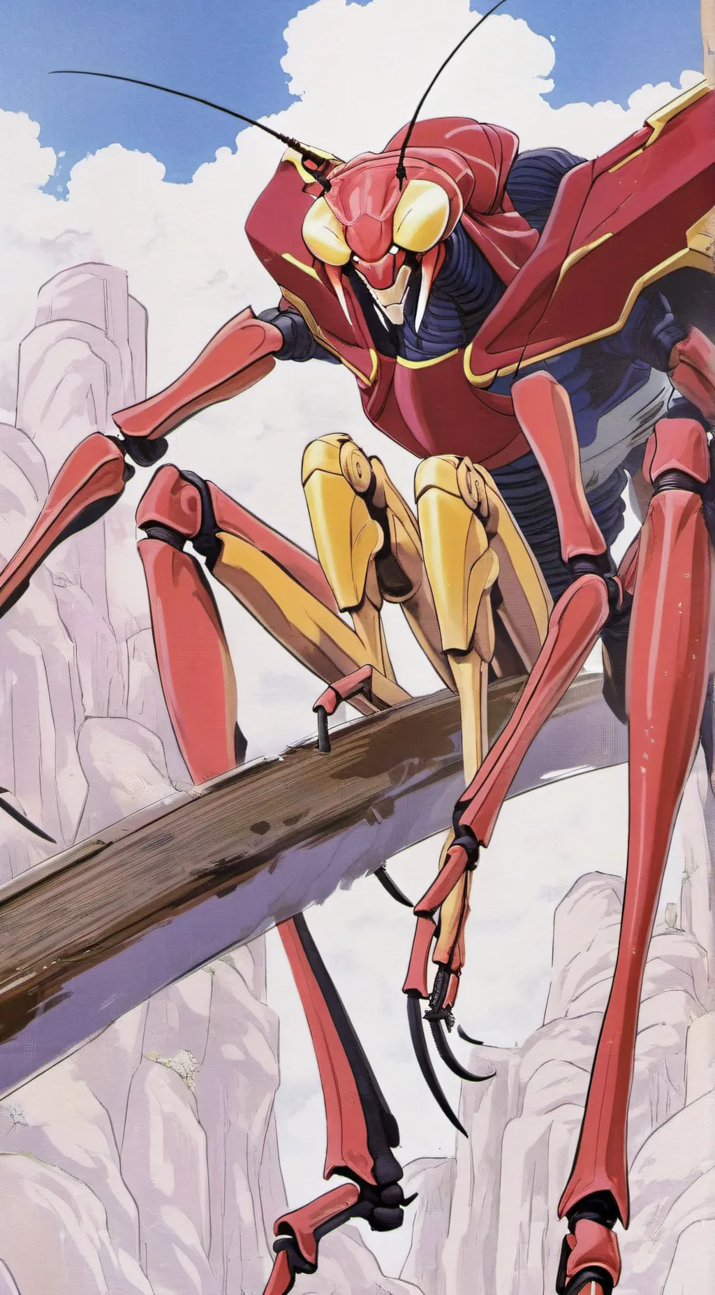 ai character: Female kamacuras background