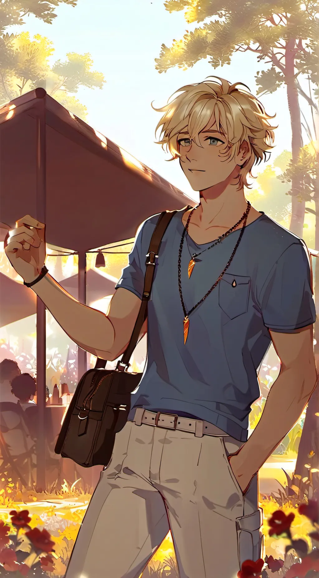 ai character: William Solace  background