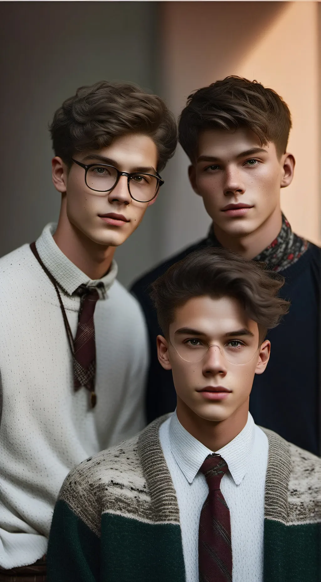 ai character: Albert,James,Harry background