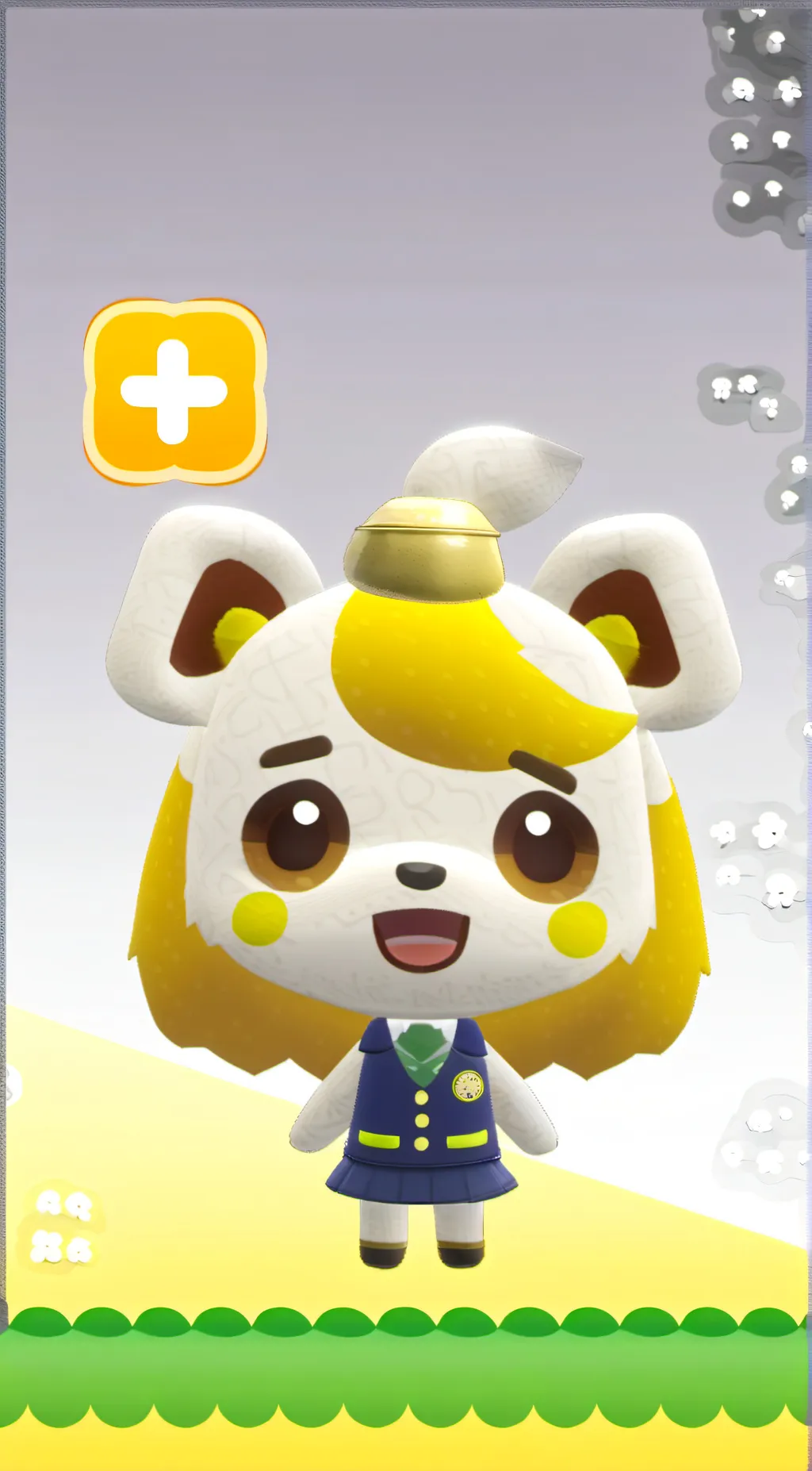 ai character: corrupted IsabeIe  background