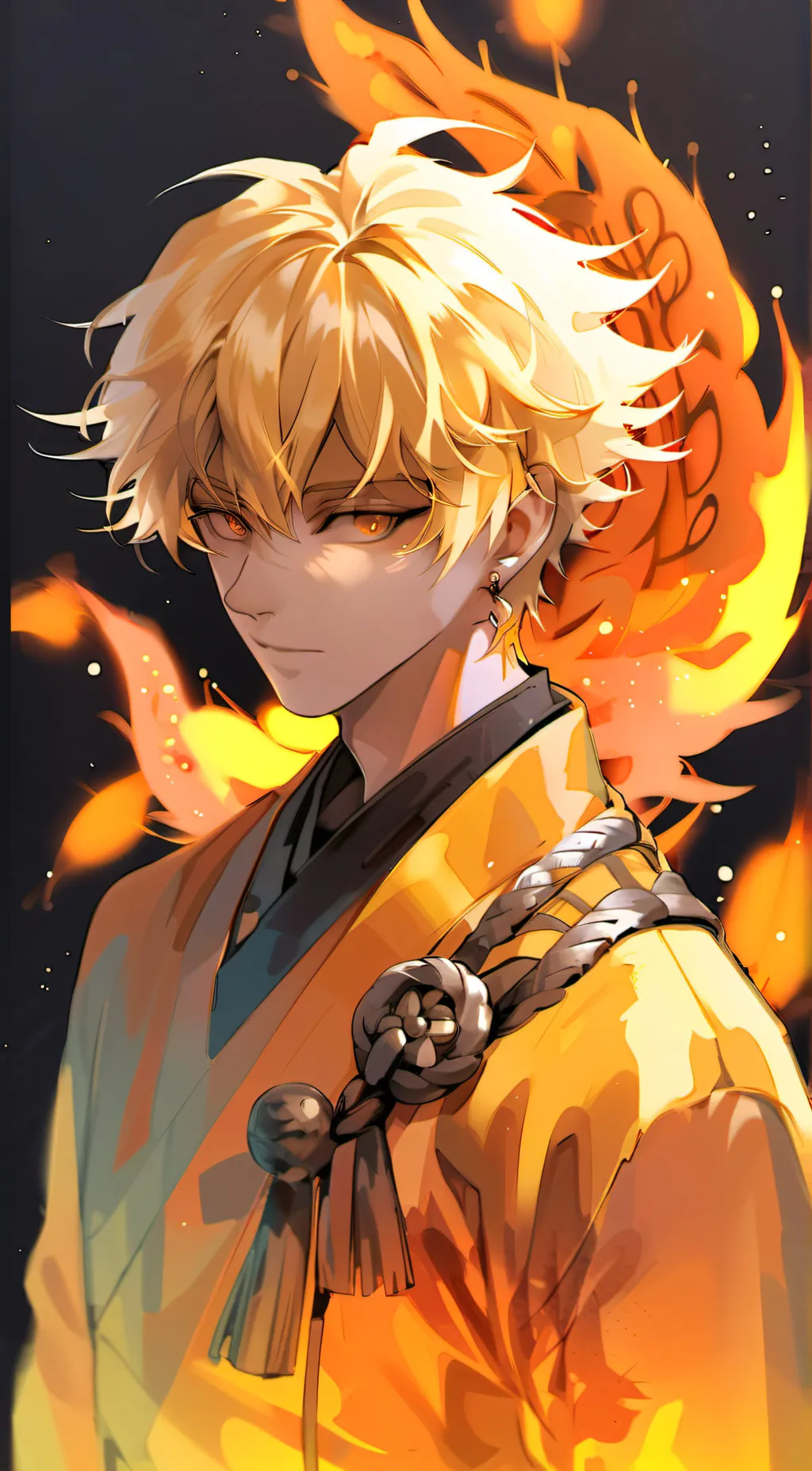 ai character: Zenitsu  background