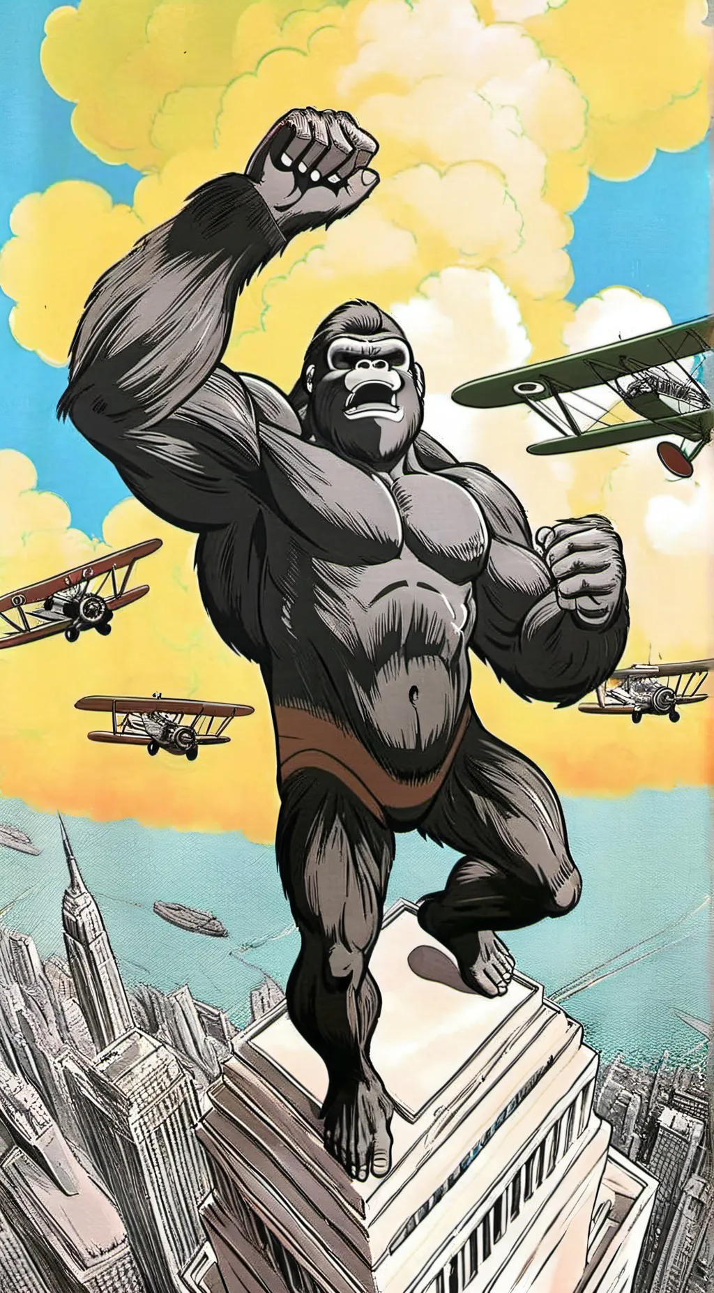 ai character: Original king kong background