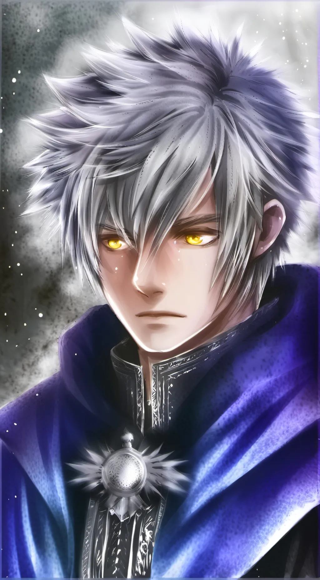 ai character: Grey background