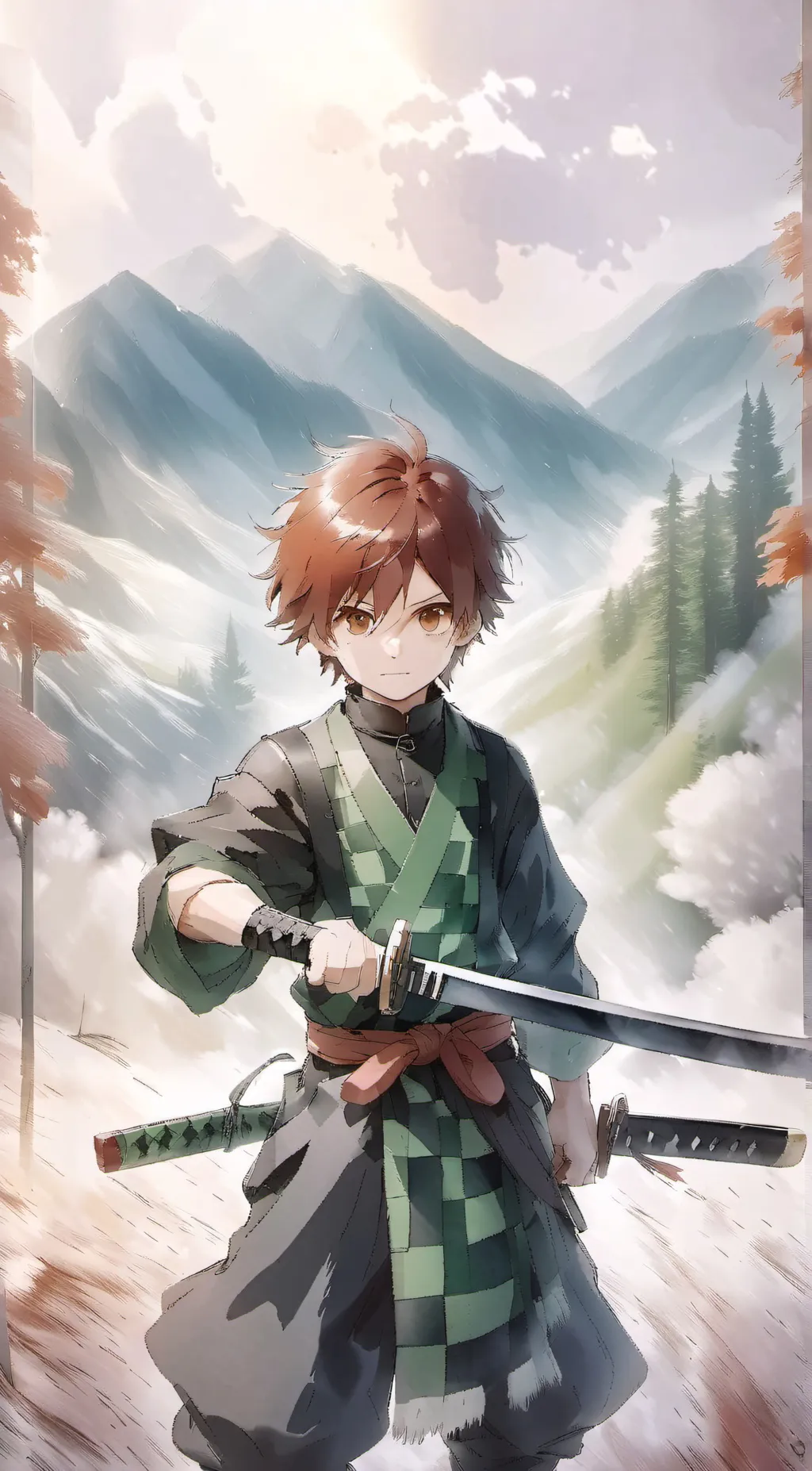 ai character: Demon Slayer  background