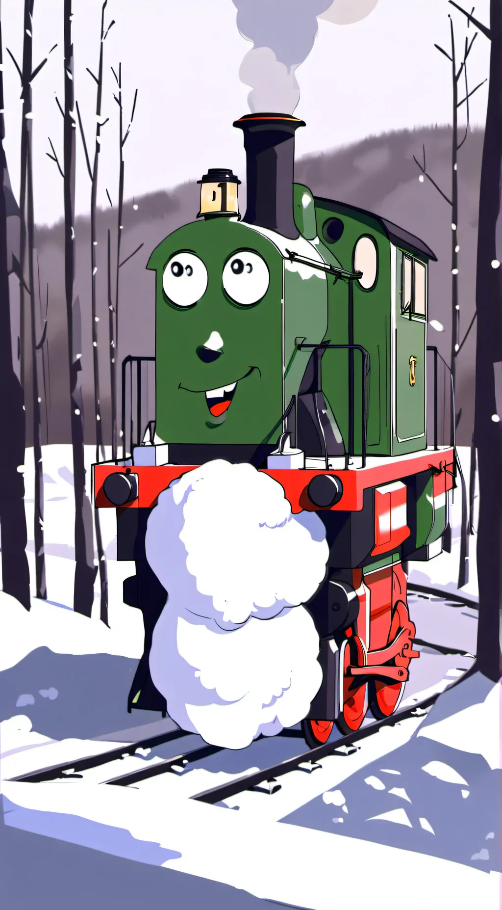 ai character: Henry the train  background