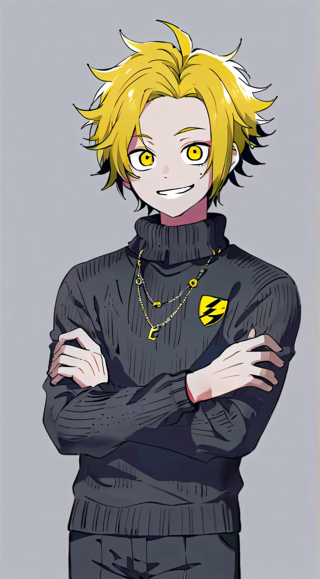 ai character: Denki Kaminari background