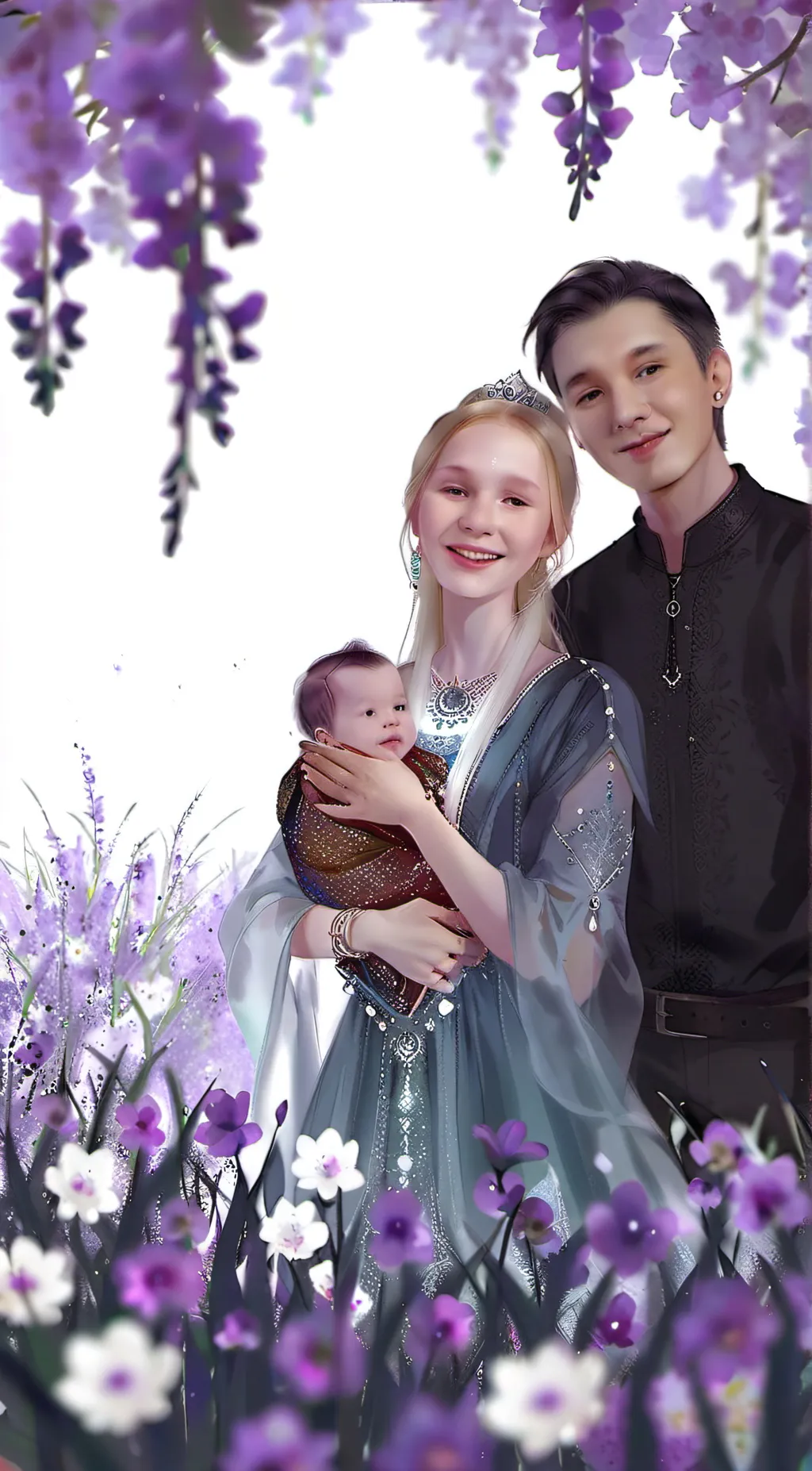 ai character: mom and dad background