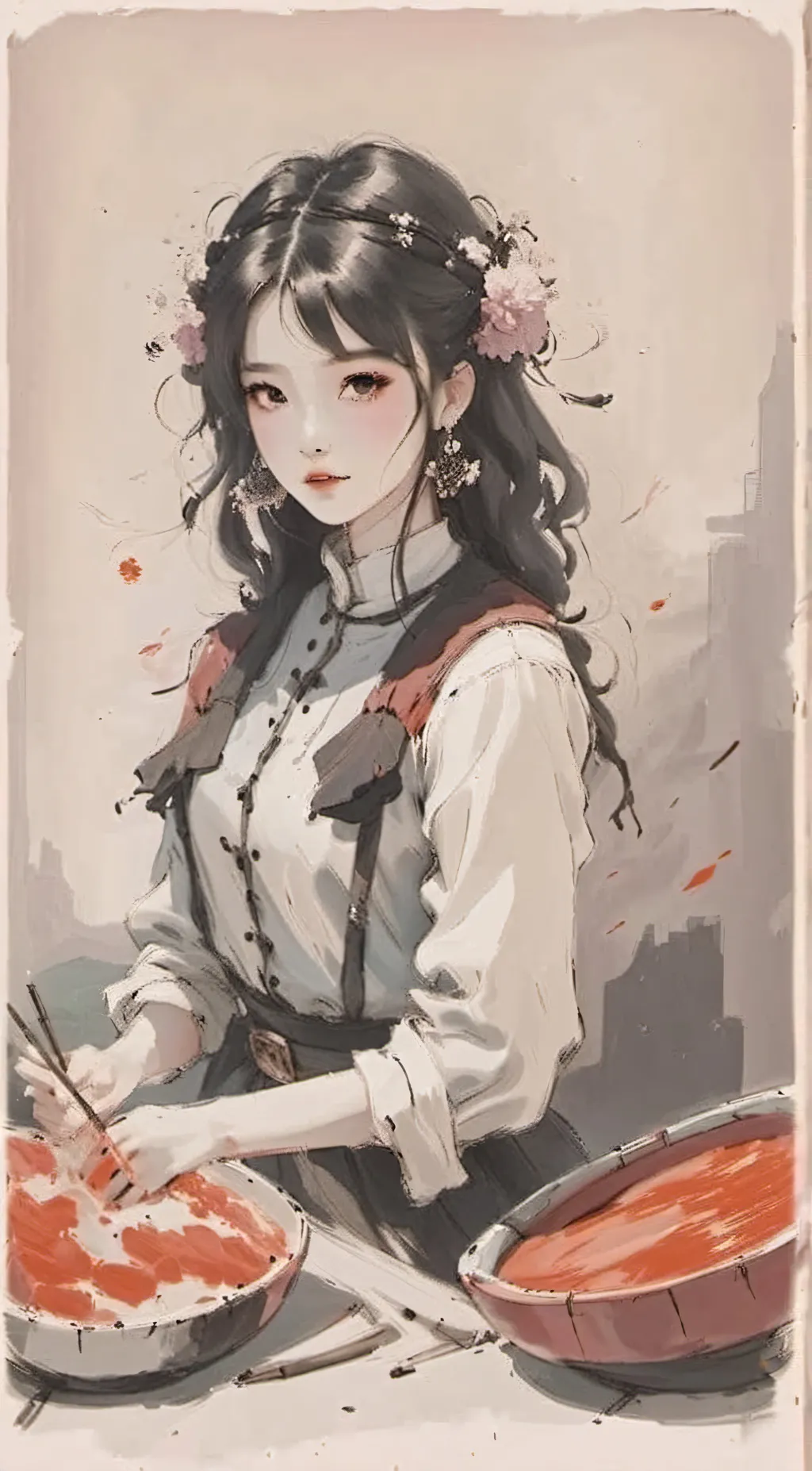 ai character: ella background