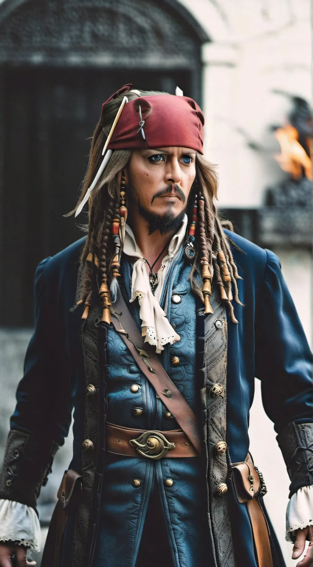 ai character: Captain jack  background