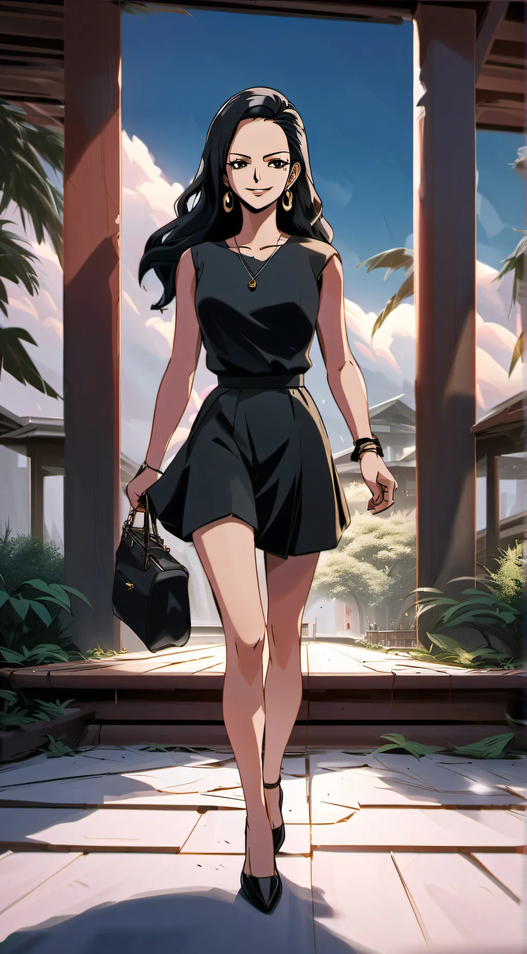 ai character: Nico robin background