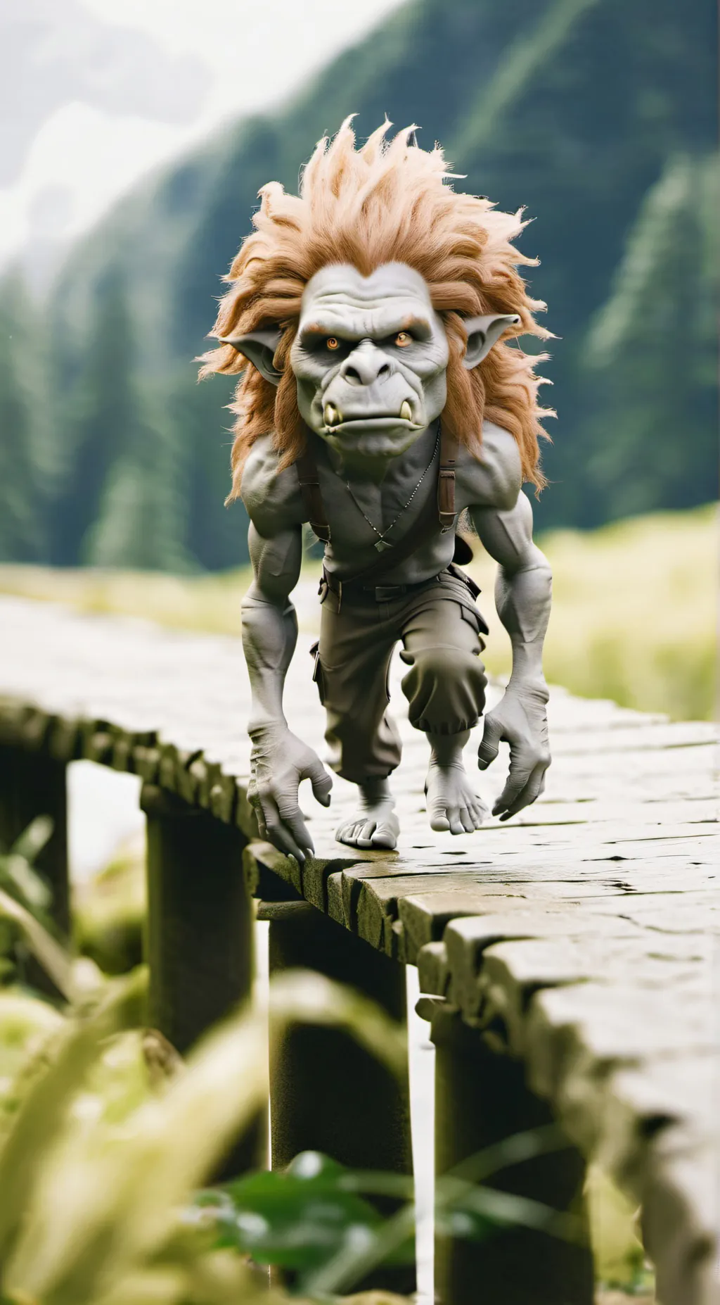 ai character: Bridge Troll background