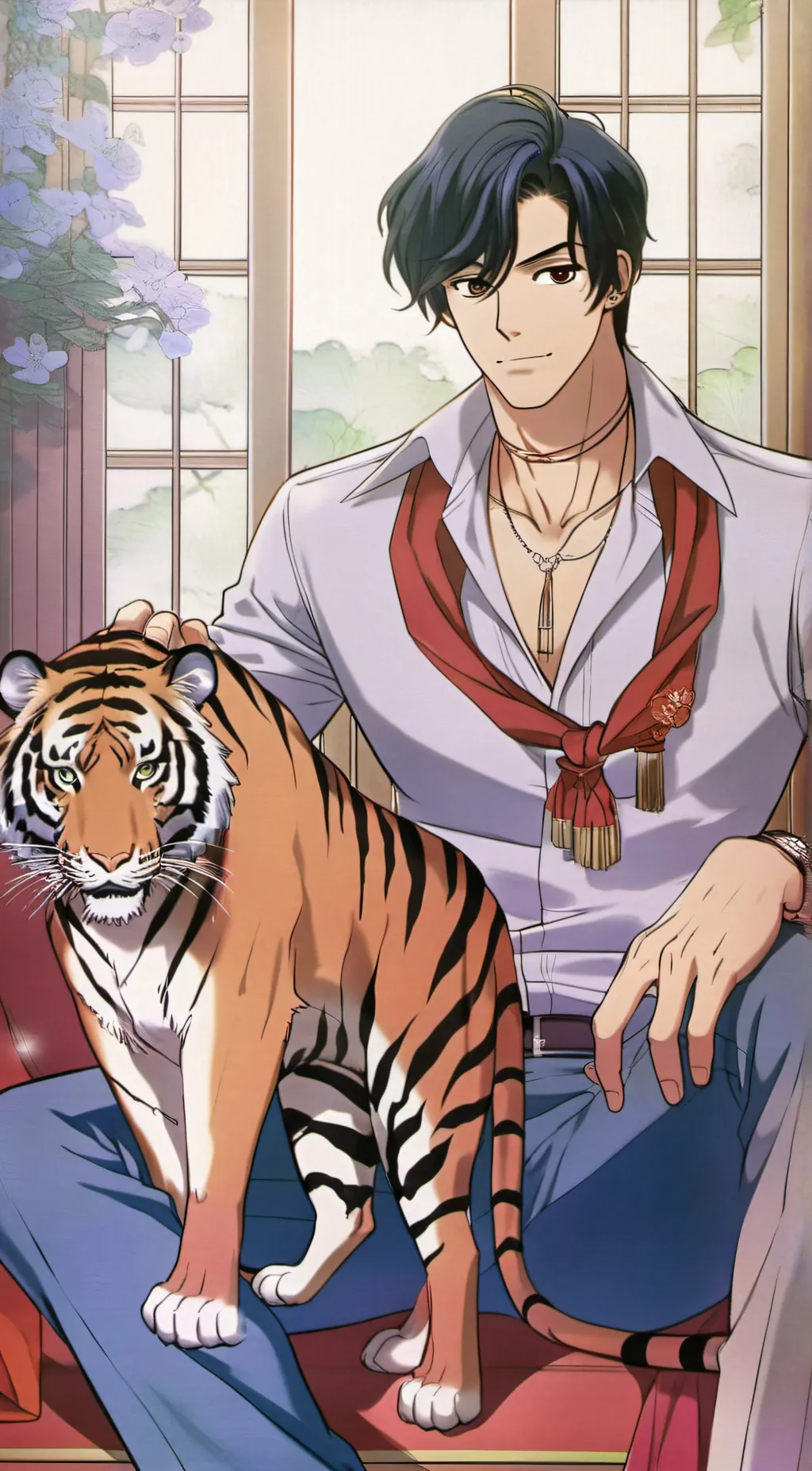 ai character: leo  background