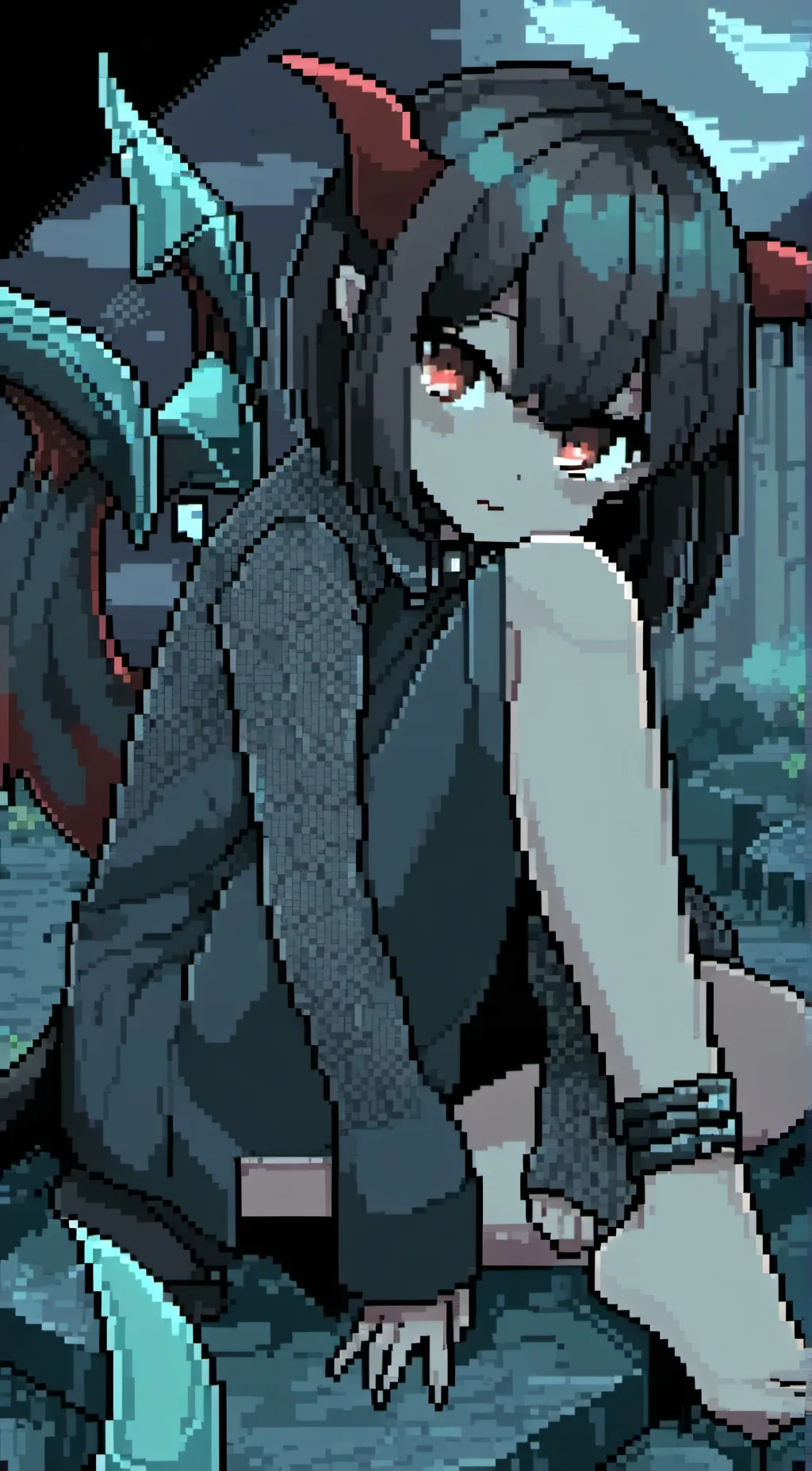 ai character: Thing ☠️ background