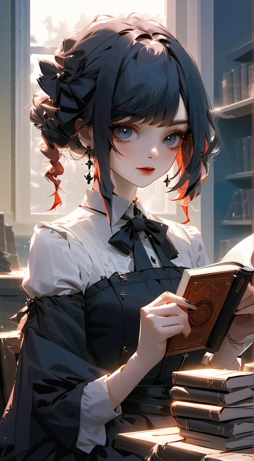 ai character: Aurora background